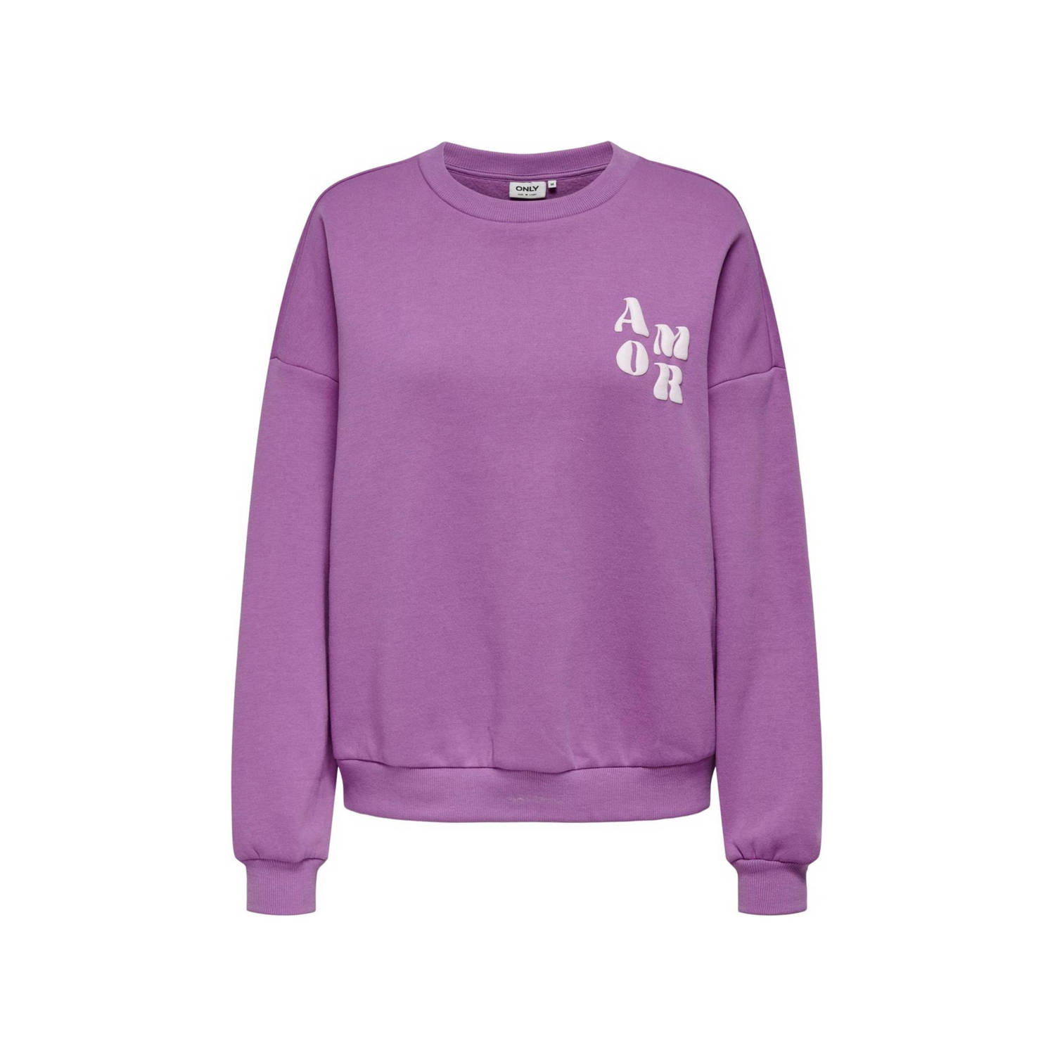 Only Marey Lange Mouw Print Sweater Purple Dames