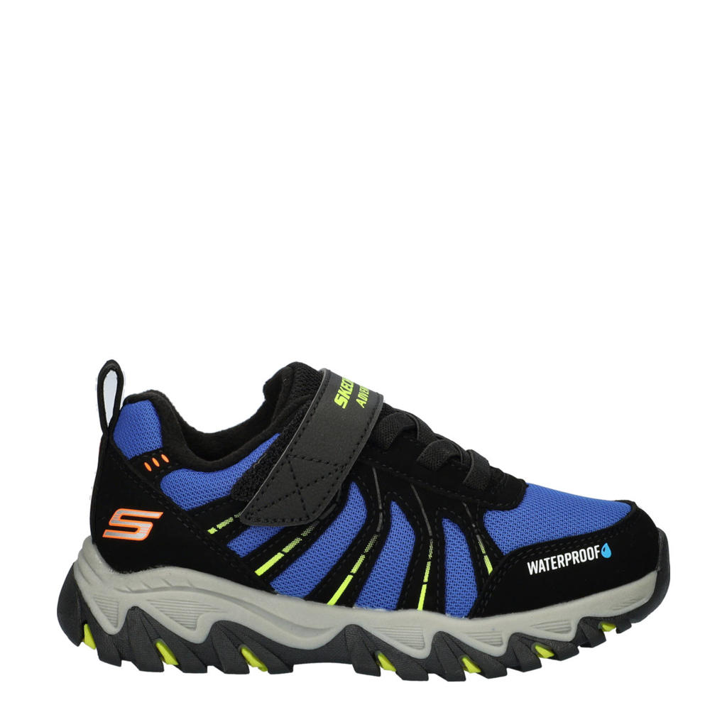 Zwart en blauwe jongens Skechers Rugged Ranger chunky sneakers van nylon met klittenband