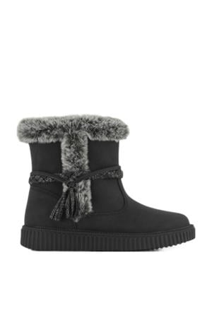 gevoerde enkelboots zwart