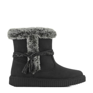 gevoerde enkelboots zwart