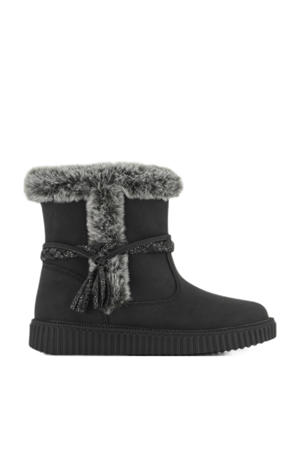 gevoerde enkelboots zwart