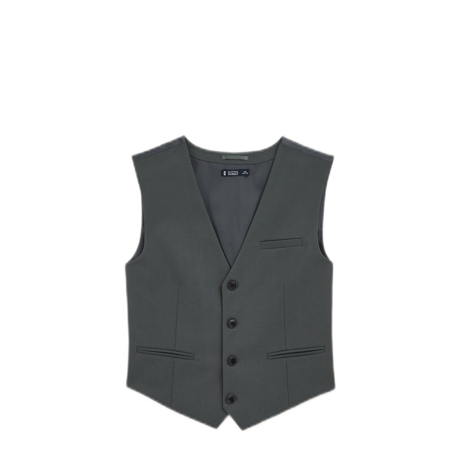 WE Fashion gilet donkergroen