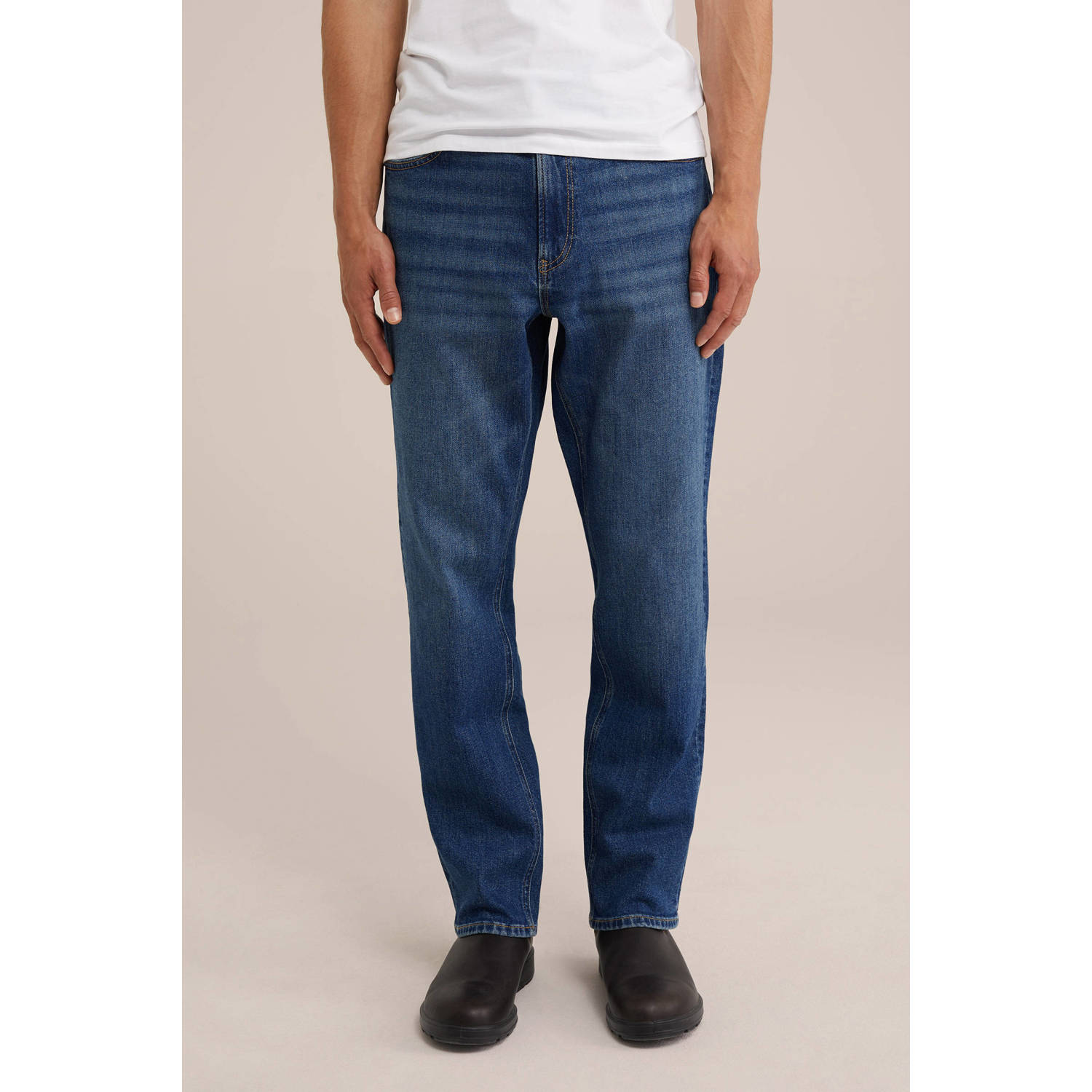 WE Fashion Blue Ridge straight leg jeans mid blue