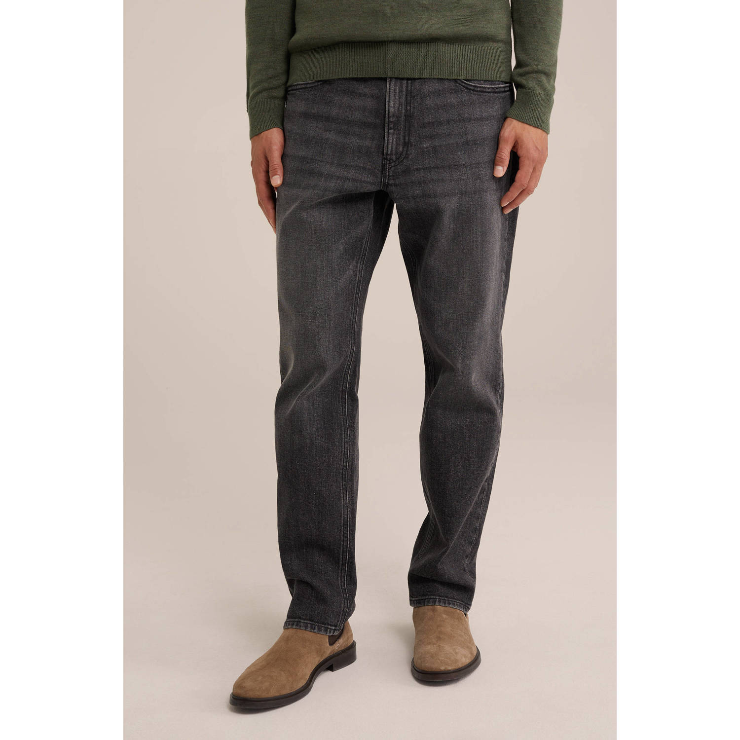 WE Fashion Blue Ridge relaxed jeans black denim
