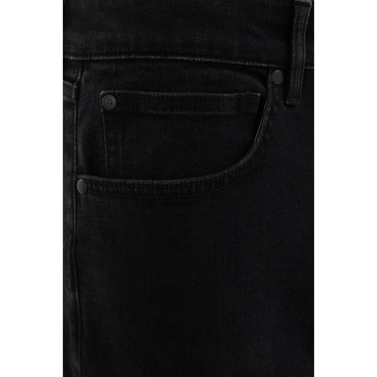 WE Fashion WE Fundamentals slim fit jeans 'rain ready' zwart