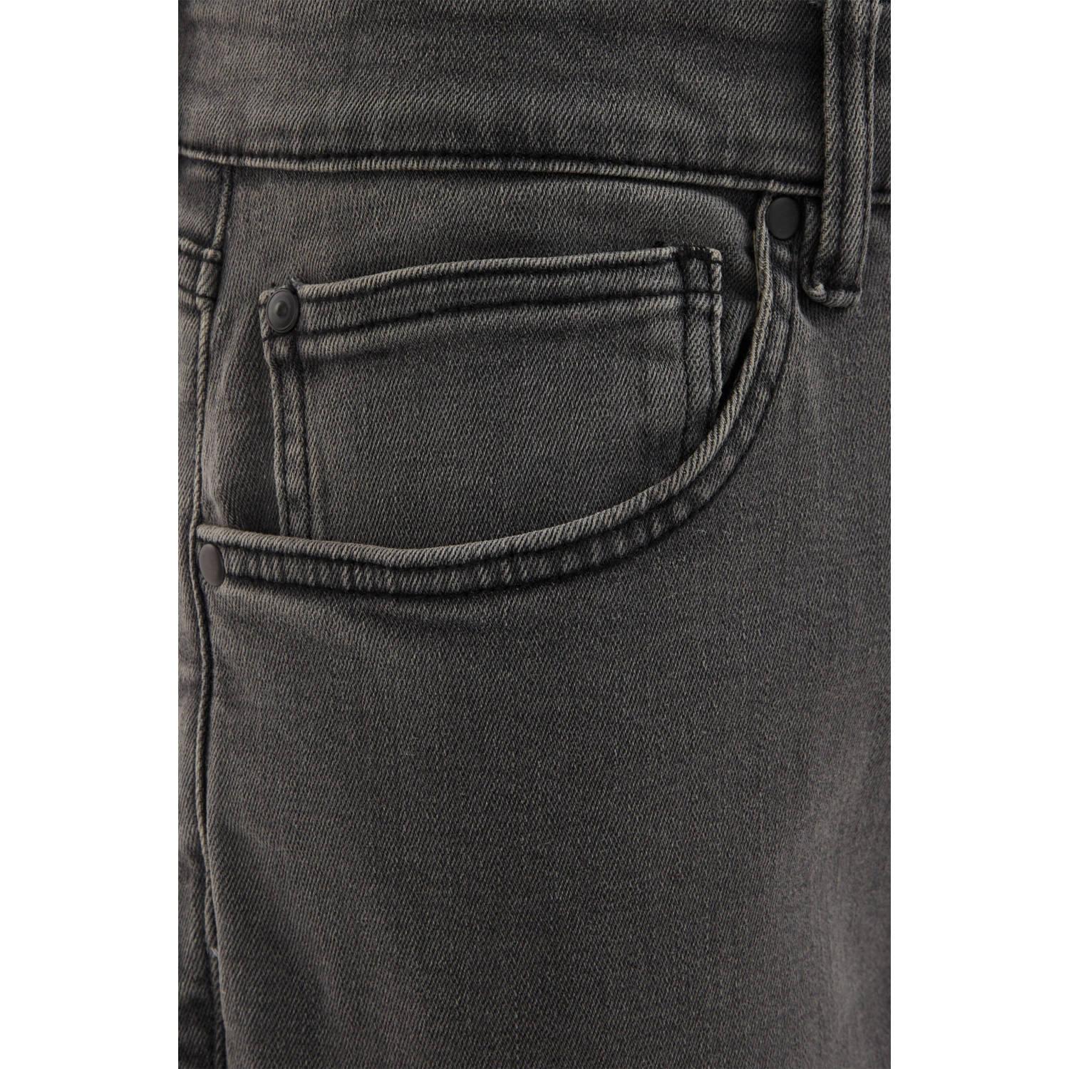WE Fashion WE Fundamentals slim fit jeans 'rain ready' lichtgrijs