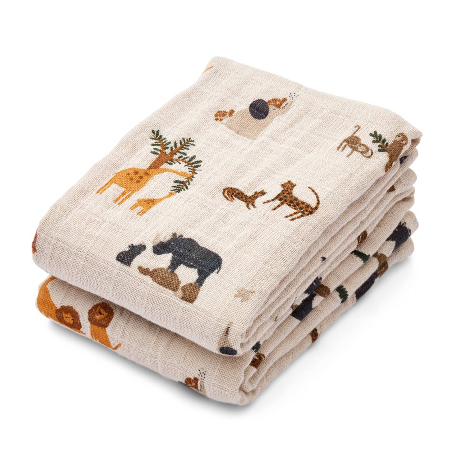 Liewood hydrofiele doek Lewis 70x70 cm set van 2