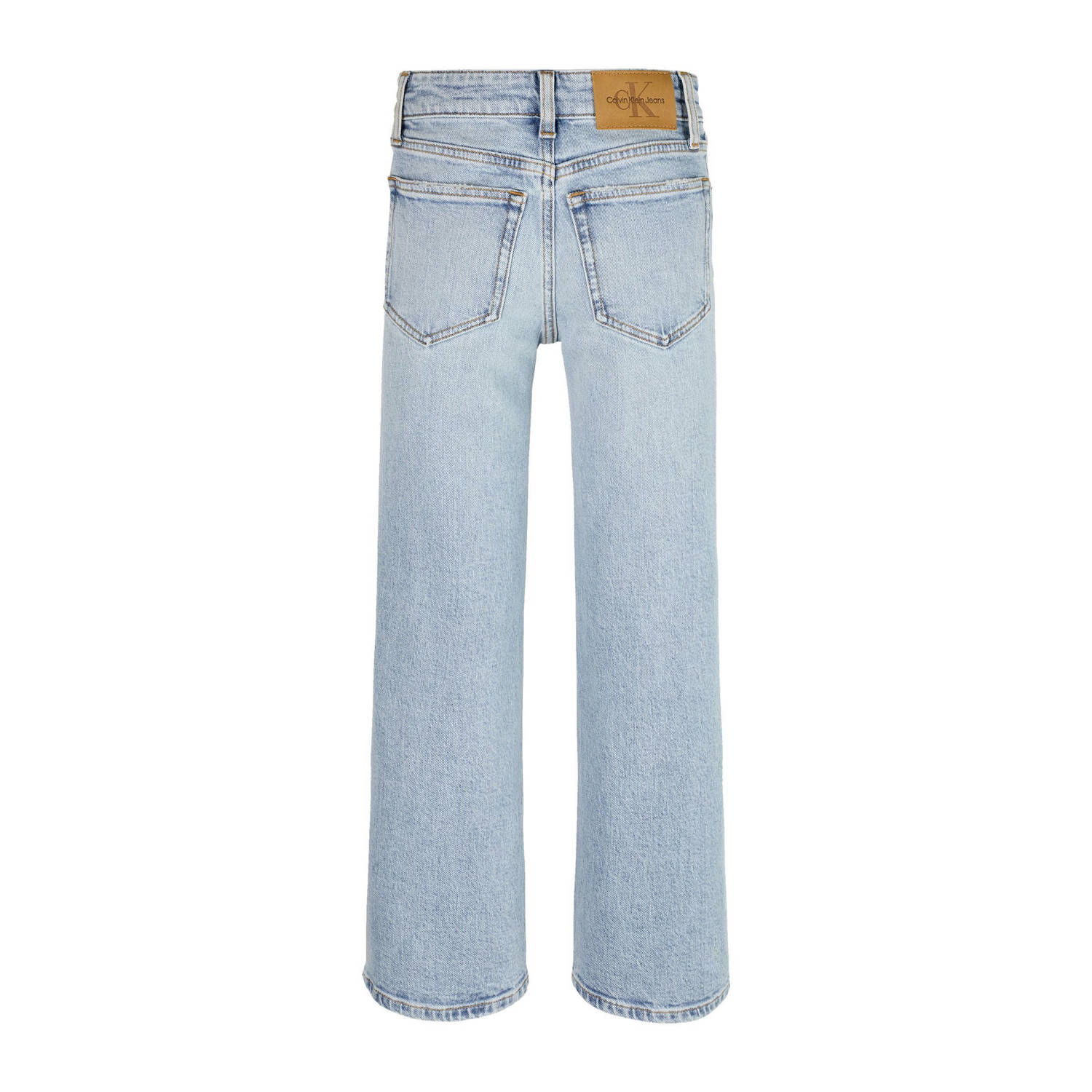 Calvin Klein wide leg jeans light blue denim
