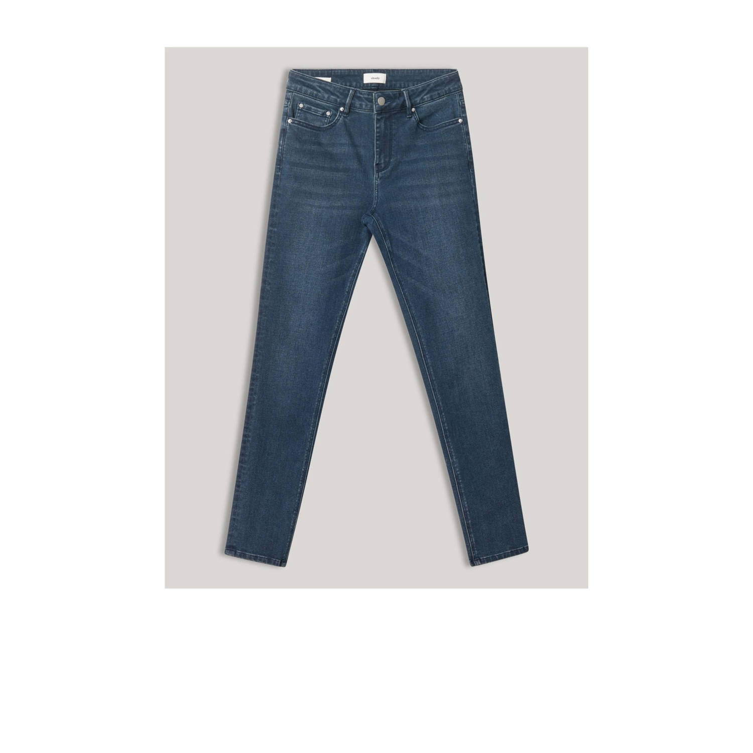 Shoeby high waist skinny jeans dark blue denim