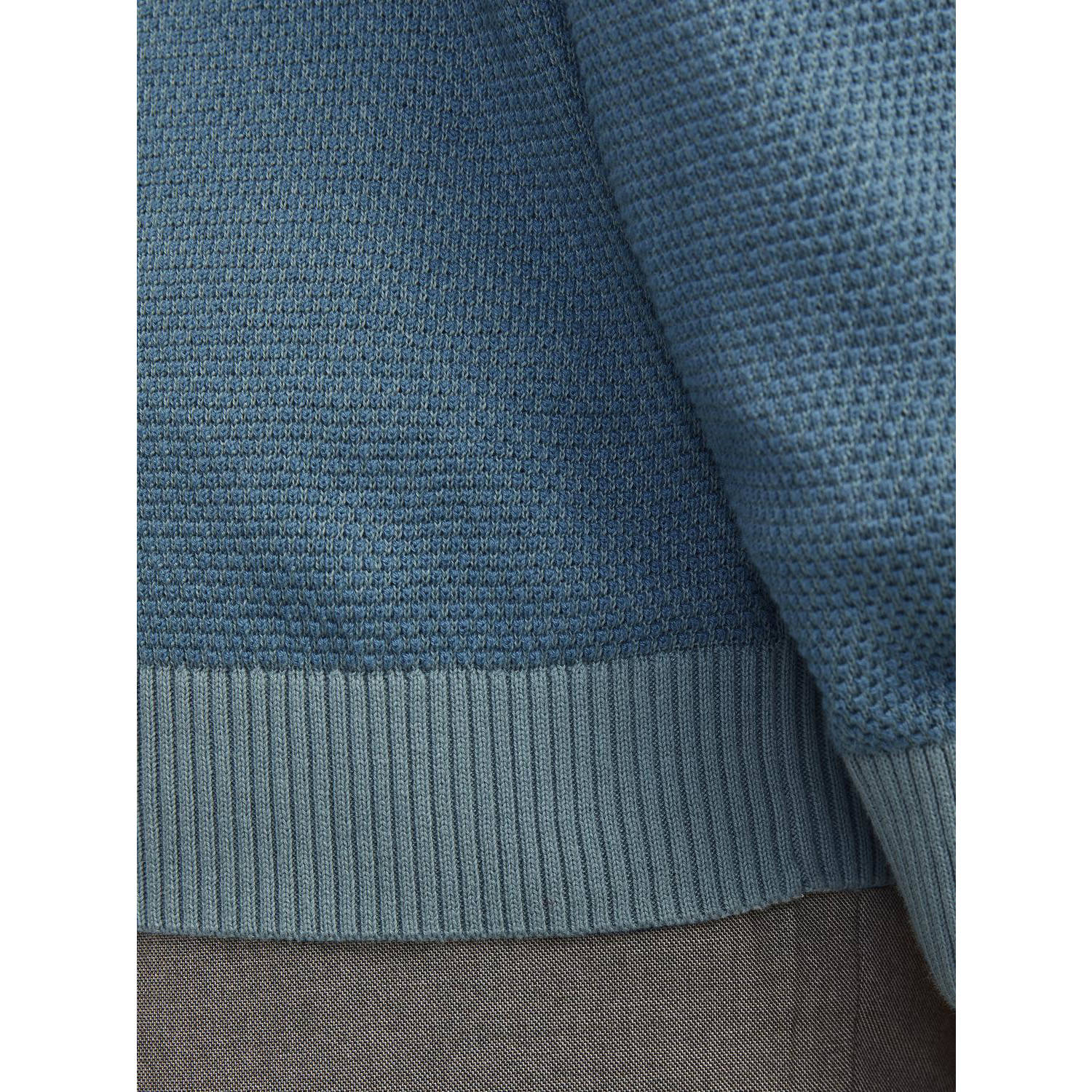 JACK & JONES ESSENTIALS gebreide trui JJEGLOBE blauw