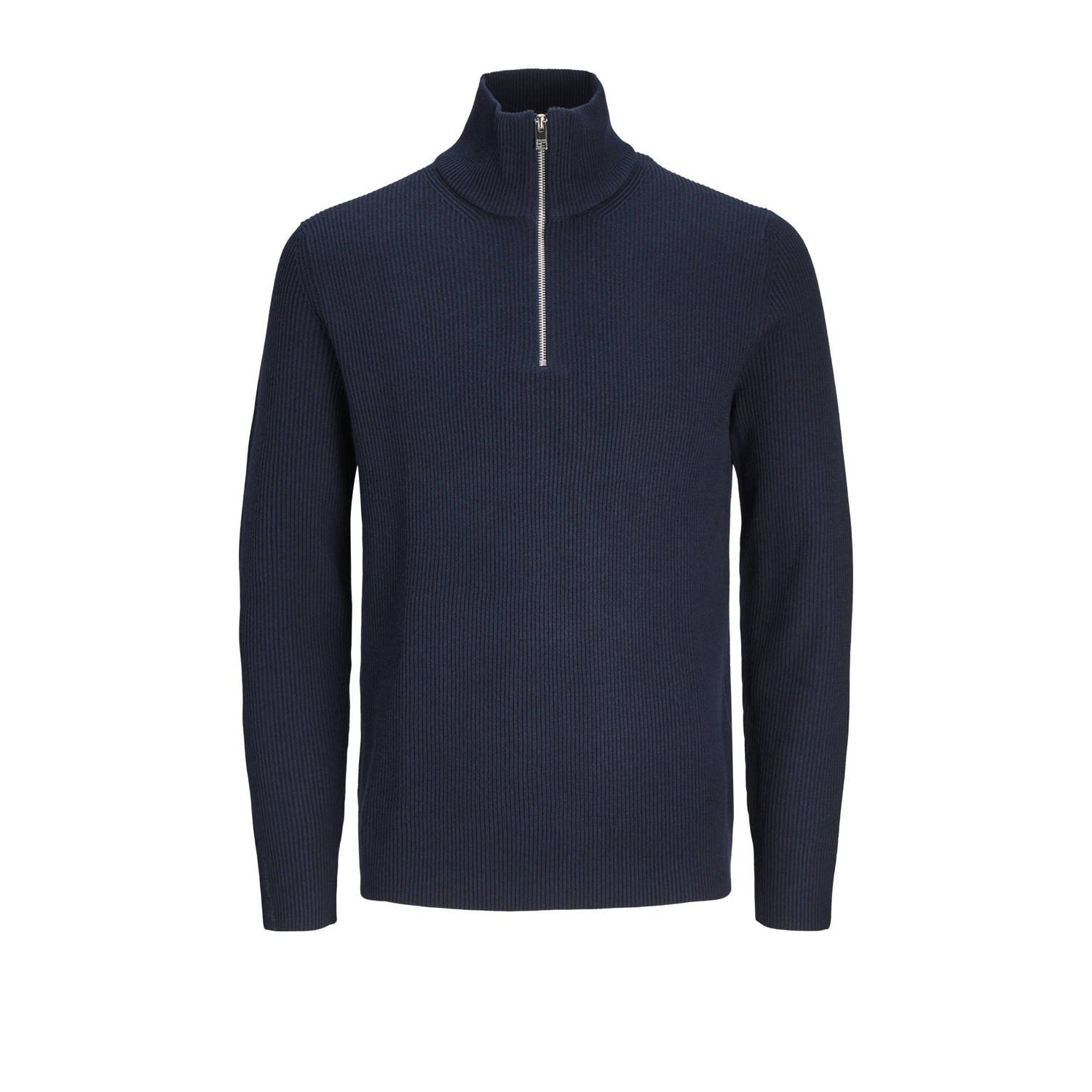 Jack & jones Essentials Half Zip Gebreide Trui in Sky Captain Blauw Blue Heren