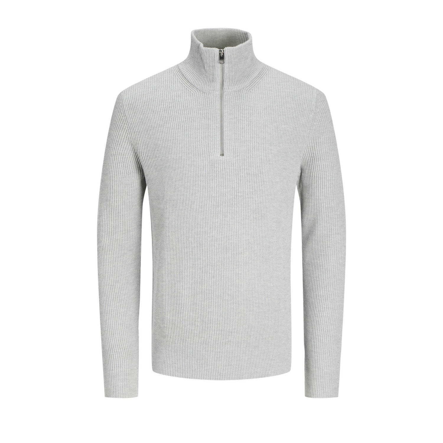 JACK & JONES ESSENTIALS gebreide trui grijs