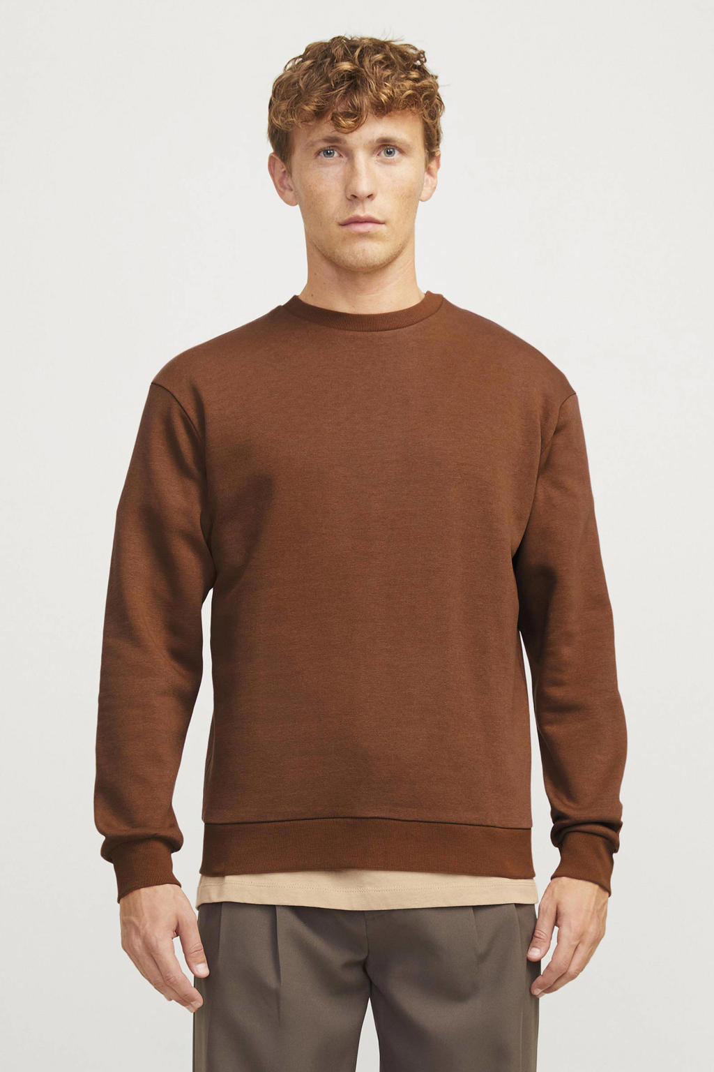 JACK & JONES ESSENTIALS sweater bruin