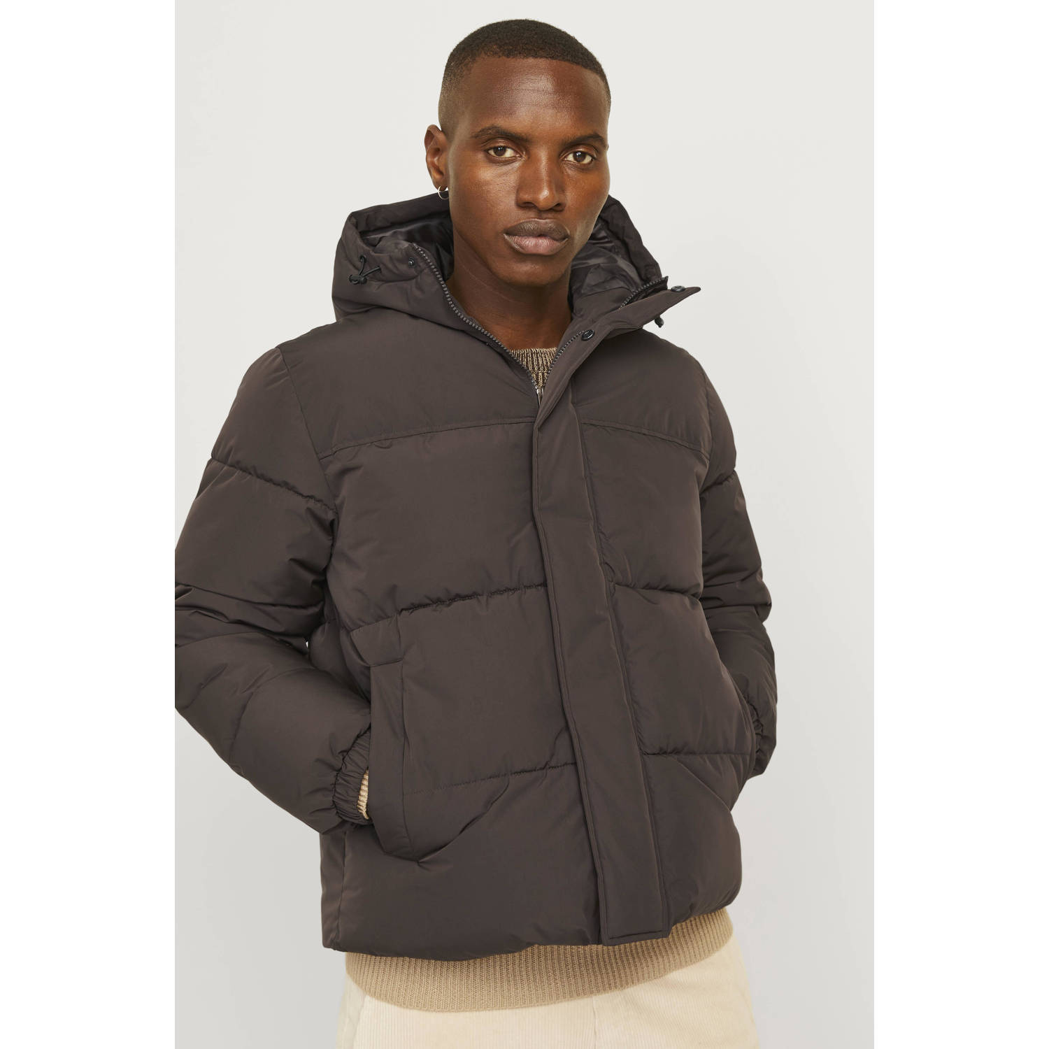JACK & JONES ESSENTIALS gewatteerde jas JJEBRADLEY