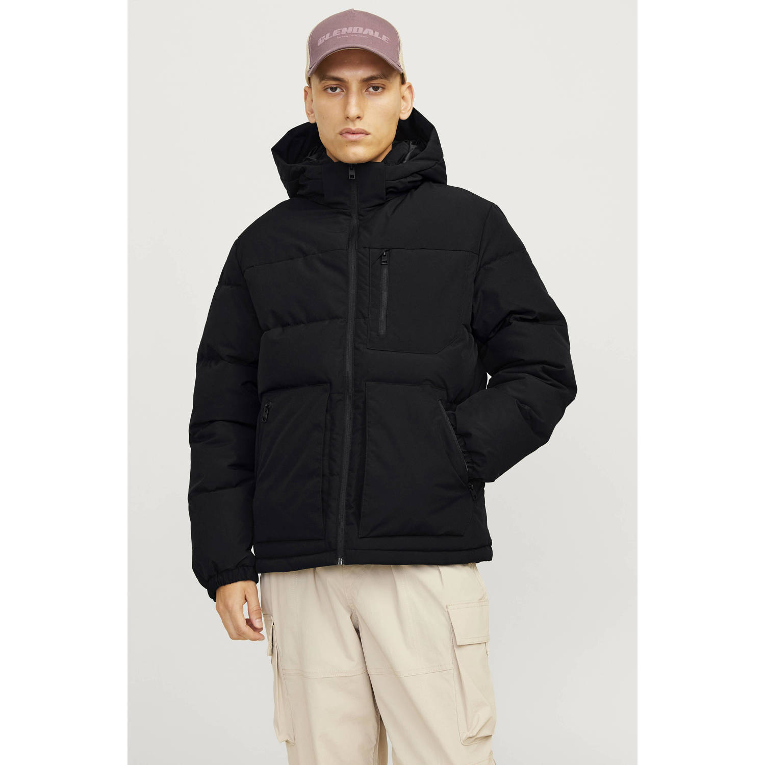 JACK & JONES ESSENTIALS gewatteerde jas JJEOTTO