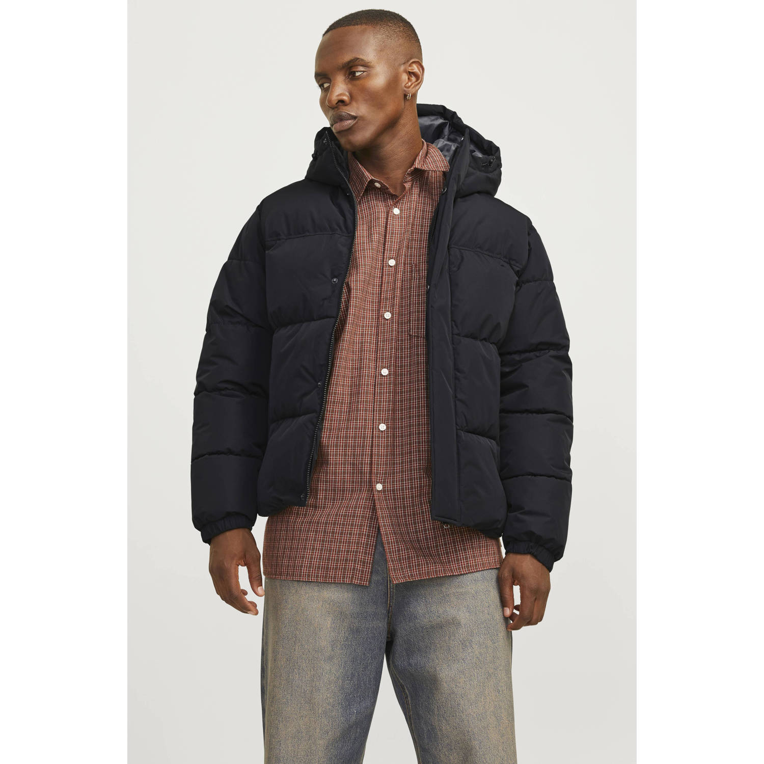 Jack & jones Gewatteerd jack met capuchon model 'BRADLEY'