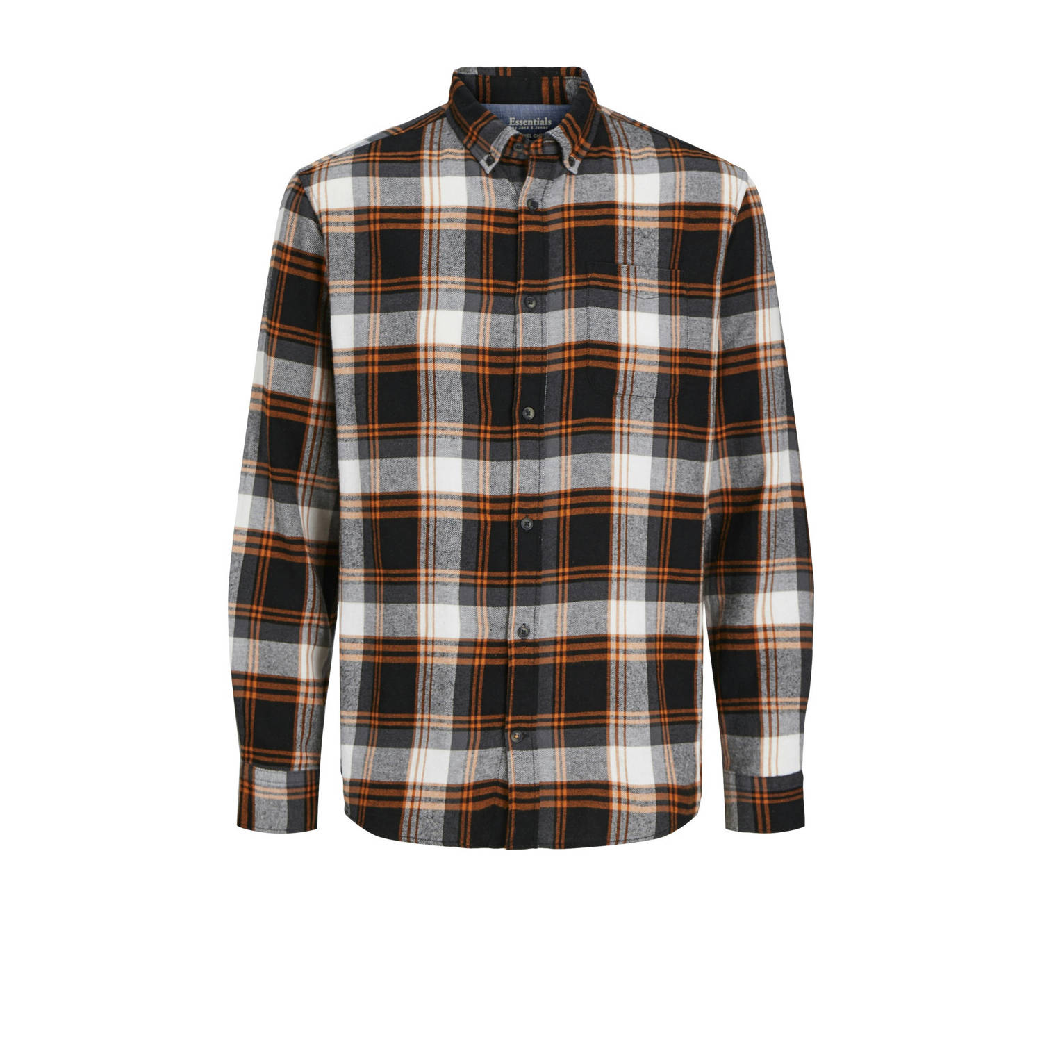 JACK & JONES ESSENTIALS geruit slim fit overhemd JJECLASSIC