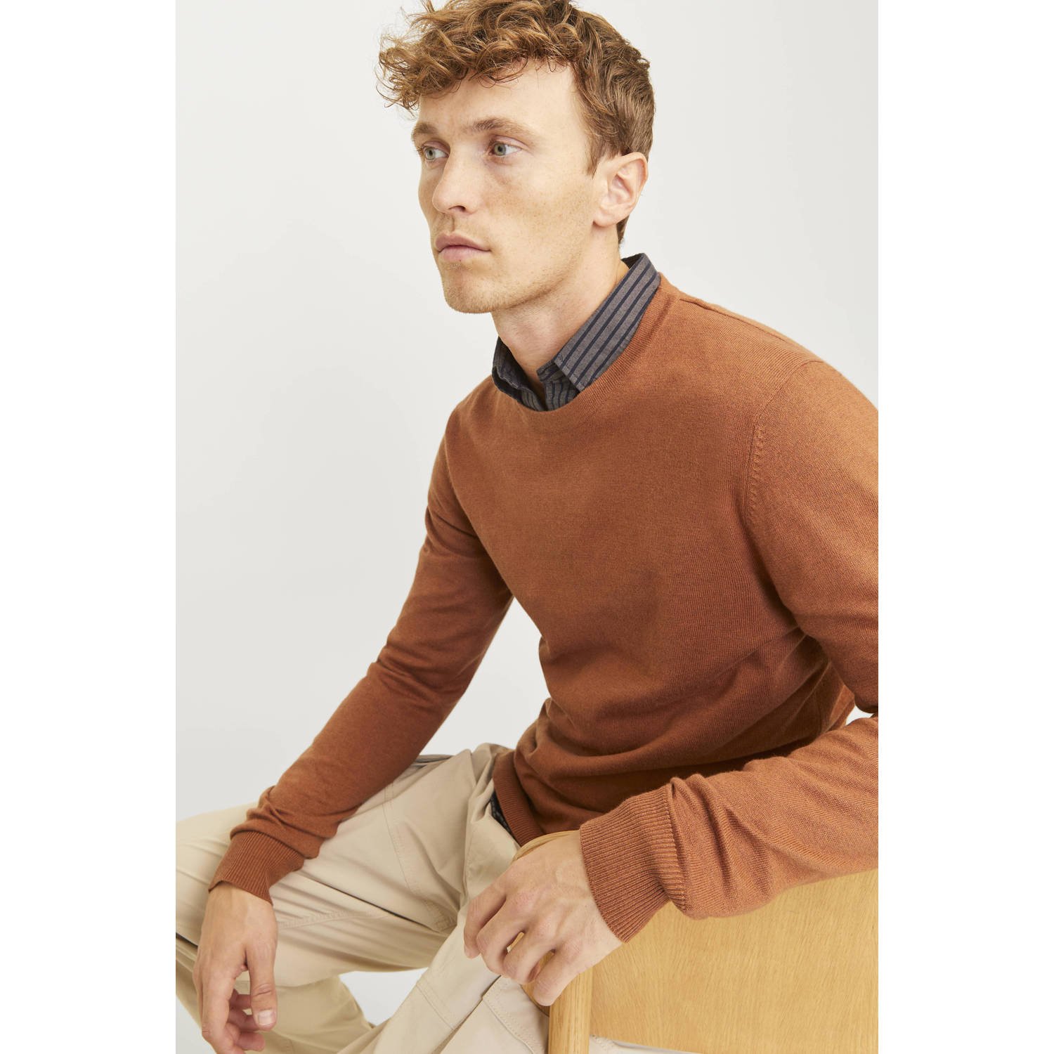 Jack & Jones Gebreide trui JJEEMIL KNIT CREW NECK NOOS