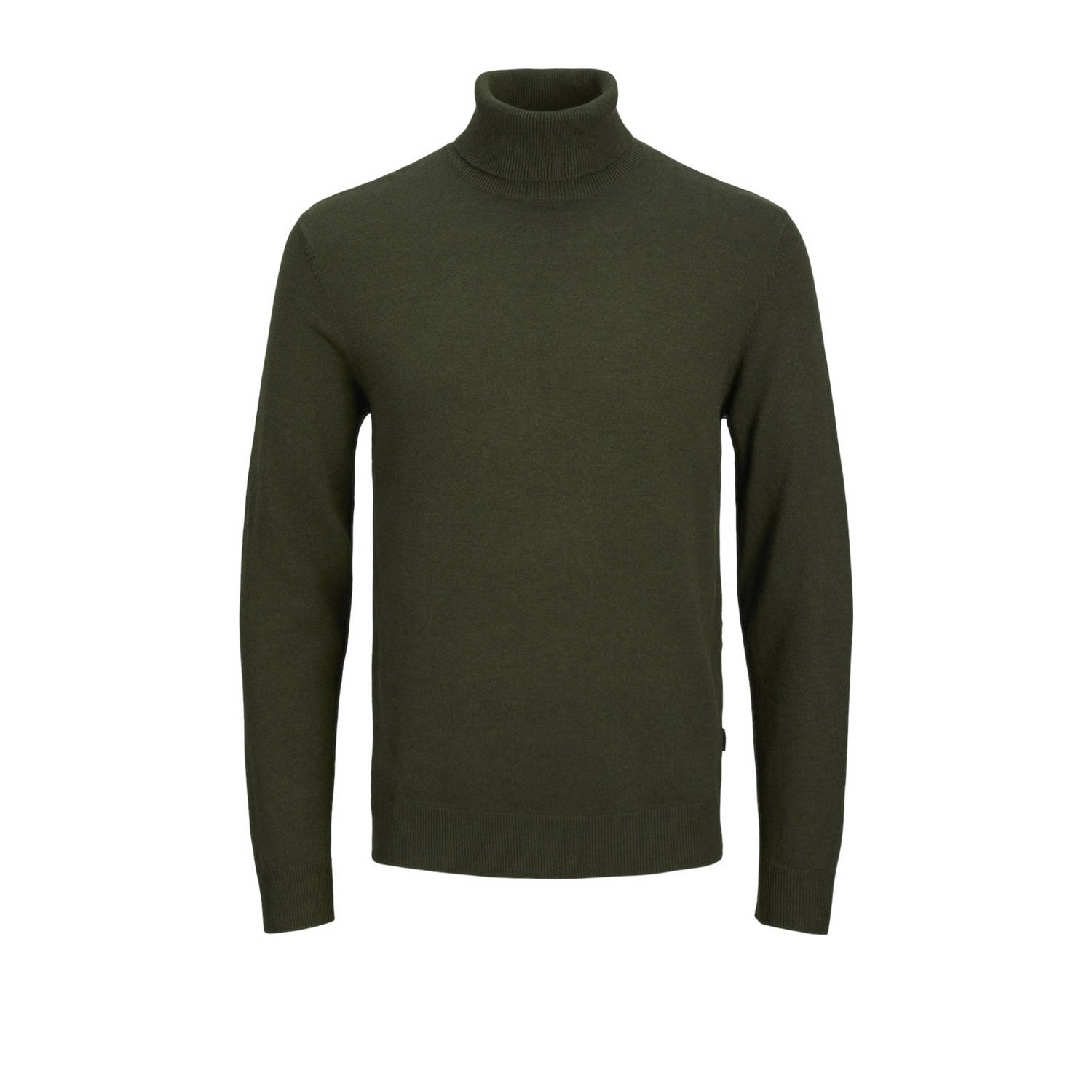 Jack & jones Groene Gebreide Rolhals Trui Green Heren