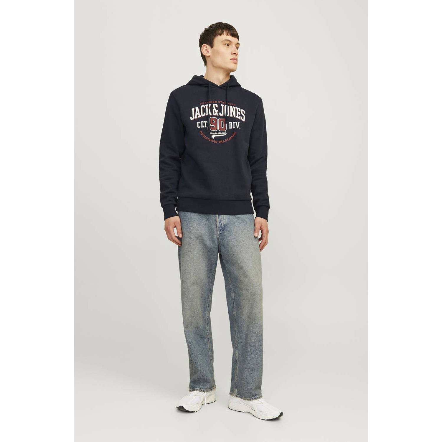 JACK & JONES ESSENTIALS hoodie donkerblauw