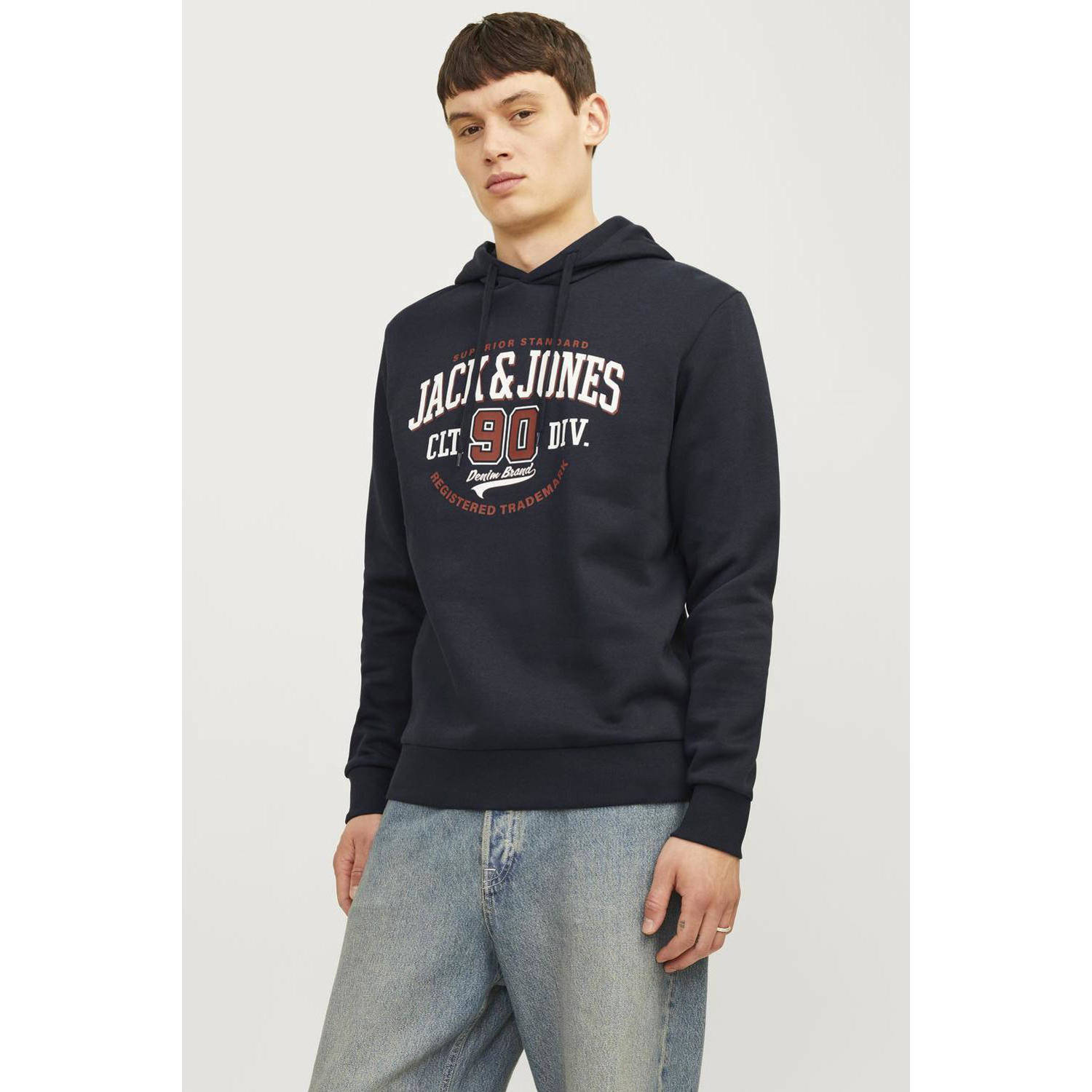 Jack & Jones Hoodie JJELOGO SWEAT HOOD 2 COL 24 25 NOOS