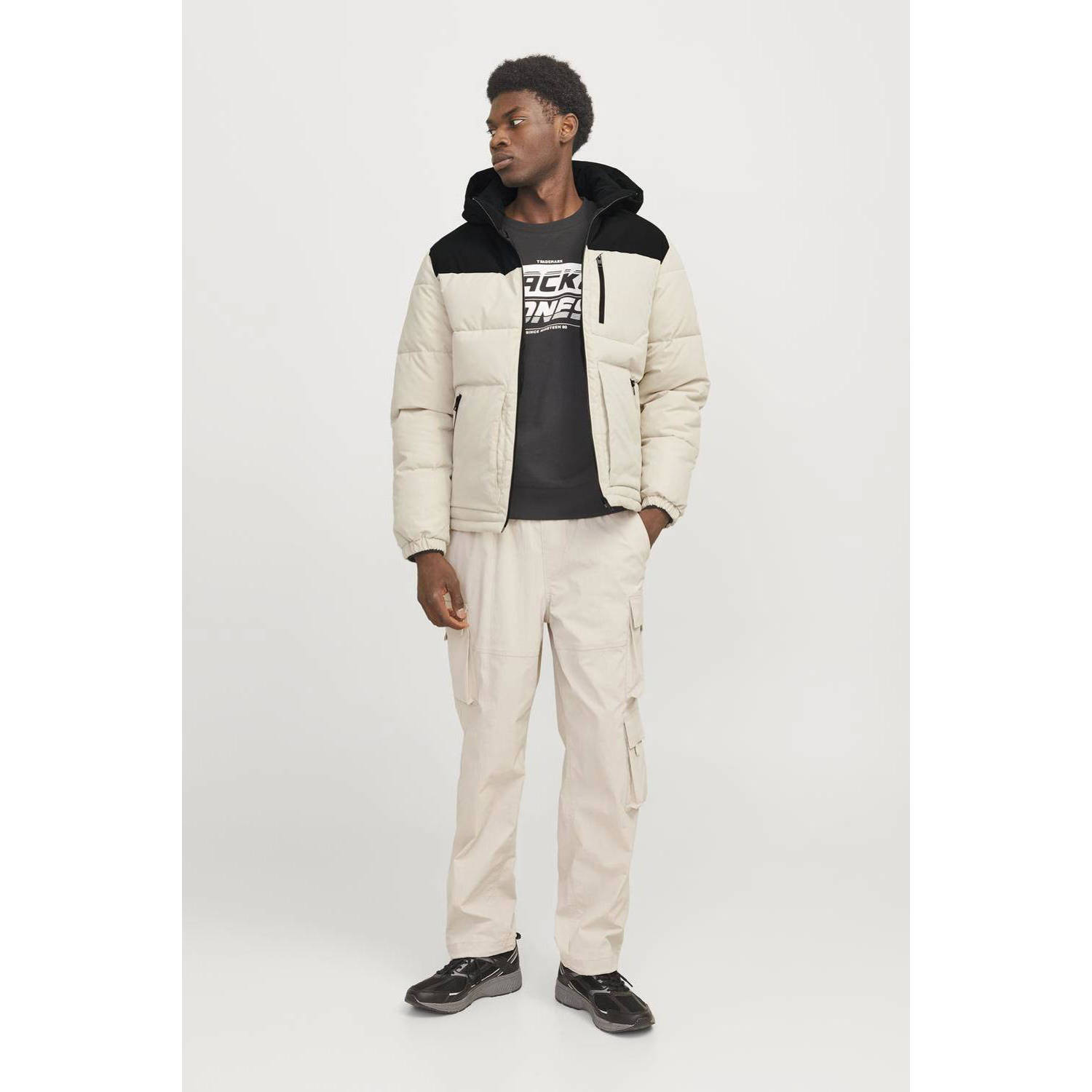 JACK & JONES ESSENTIALS gewatteerde jas JJEOTTO