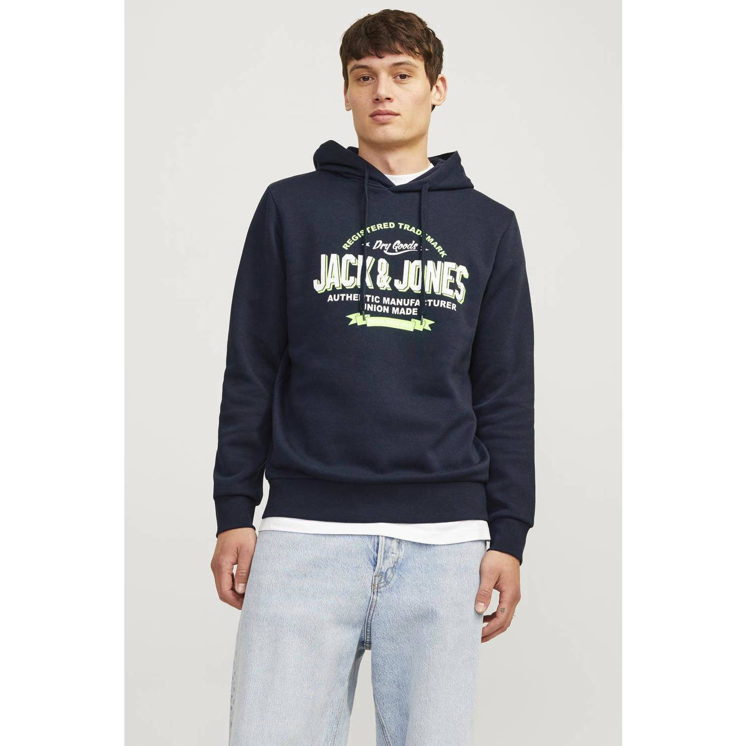 JACK & JONES ESSENTIALS hoodie donkerblauw