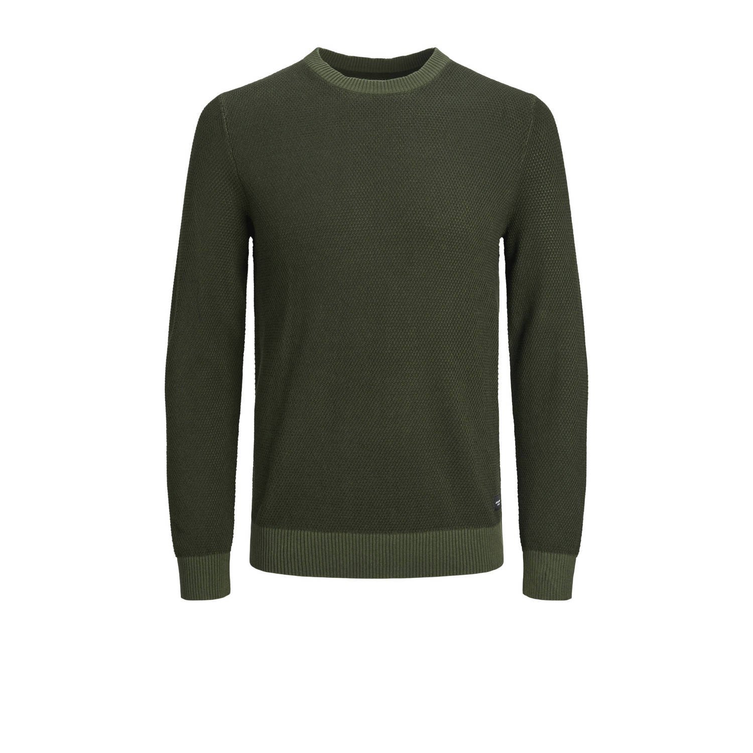 Jack & jones Groene Gebreide Ronde Hals Trui Mannen Green Heren