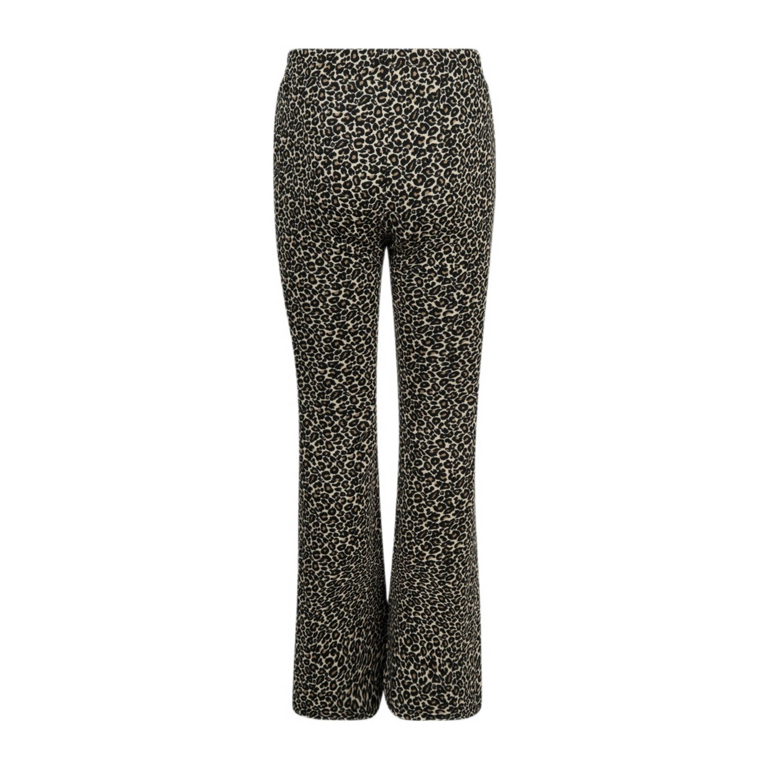 Shoeby high waist flared legging met panterprint bruin beige zwart