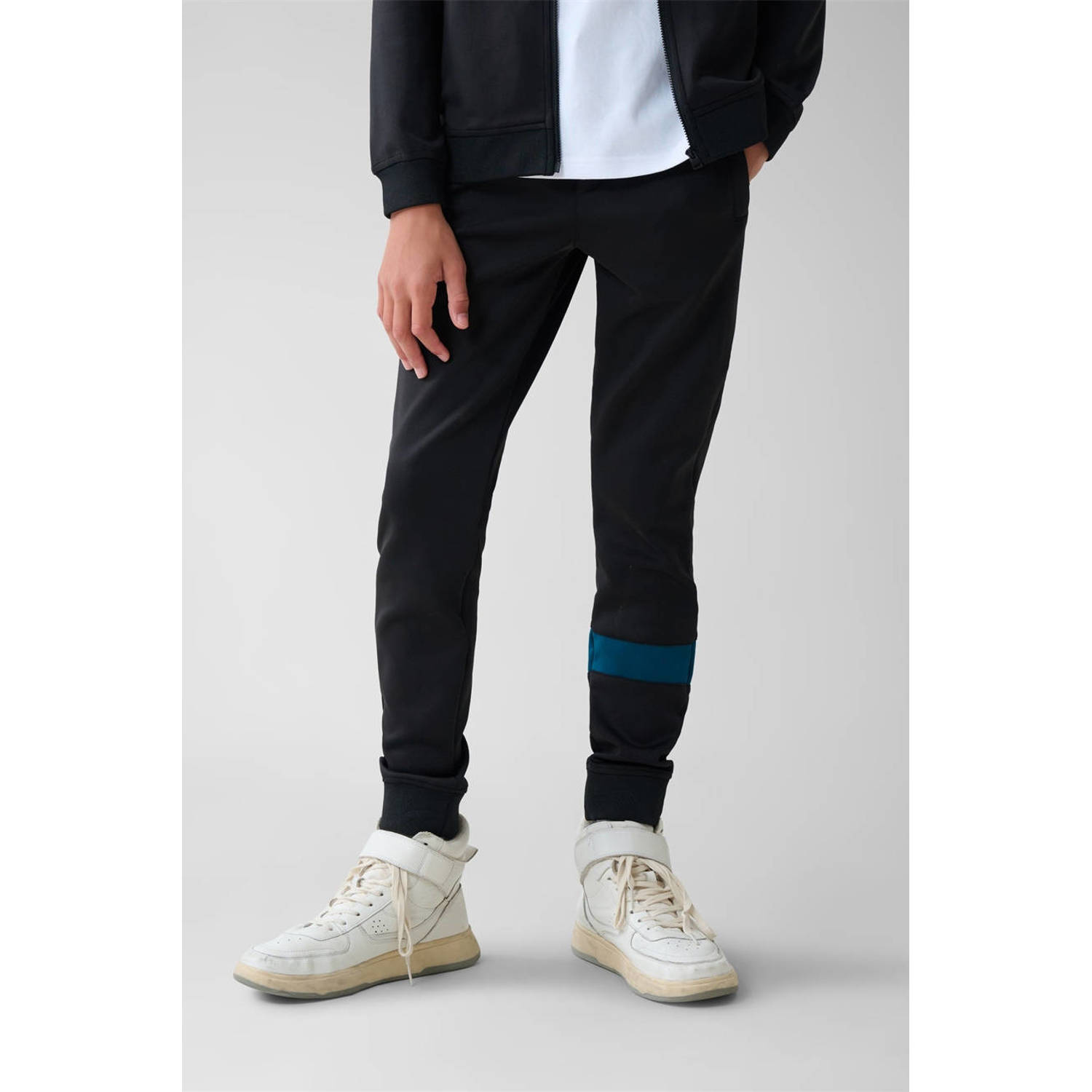 Shoeby regular fit broek zwart