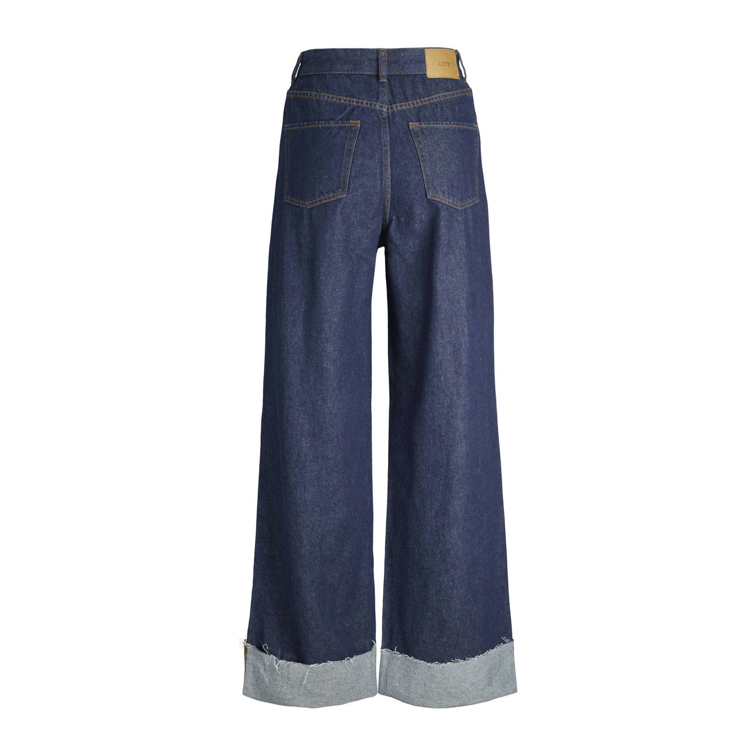 JJXX high waist wide leg jeans dark blue denim