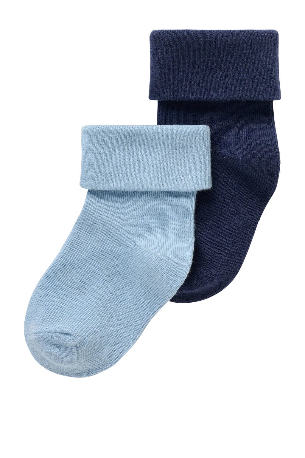 Noppies baby sokken - lichtblauw/donkerblauw (set van 2)