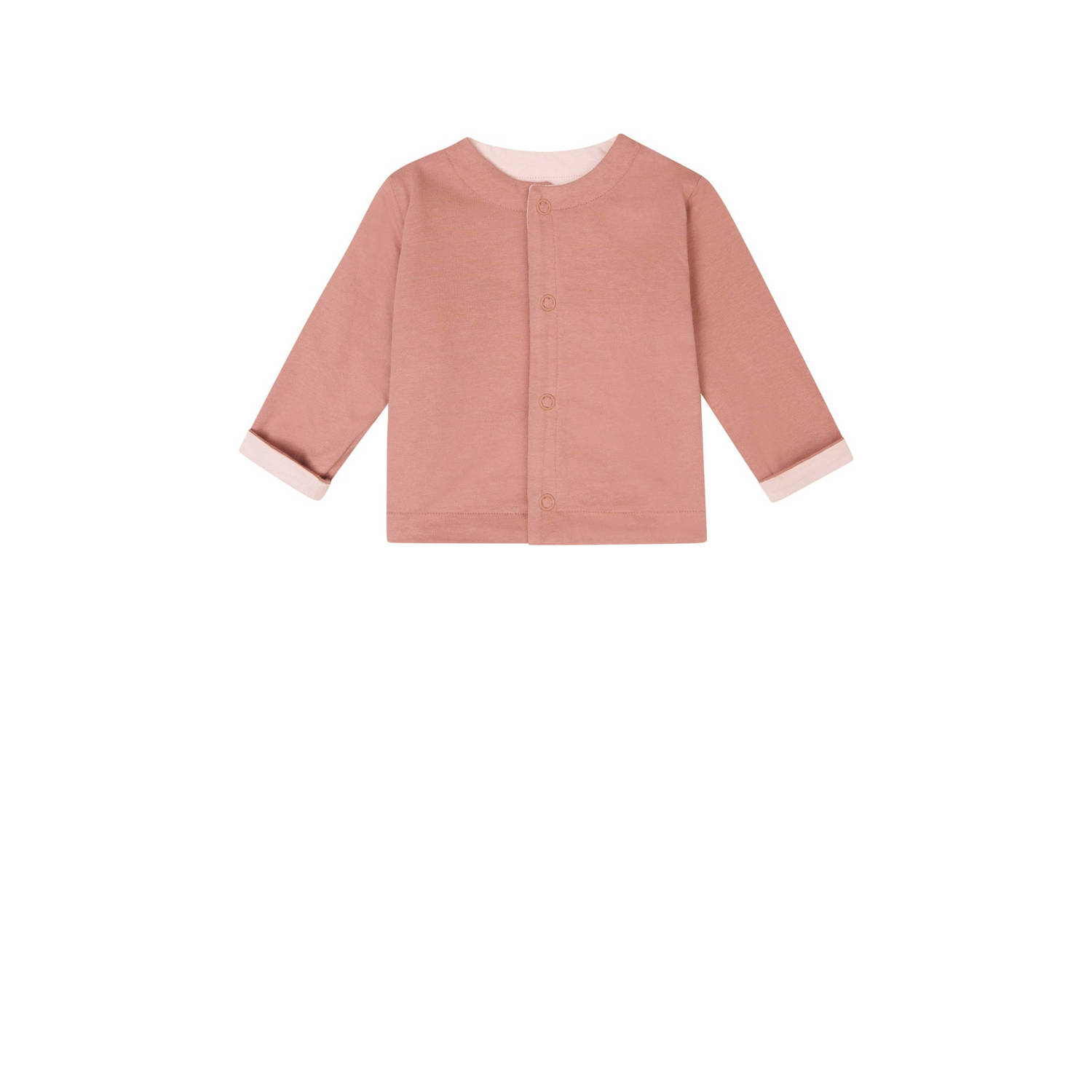 Noppies baby reversible vest lichtroze oudroze