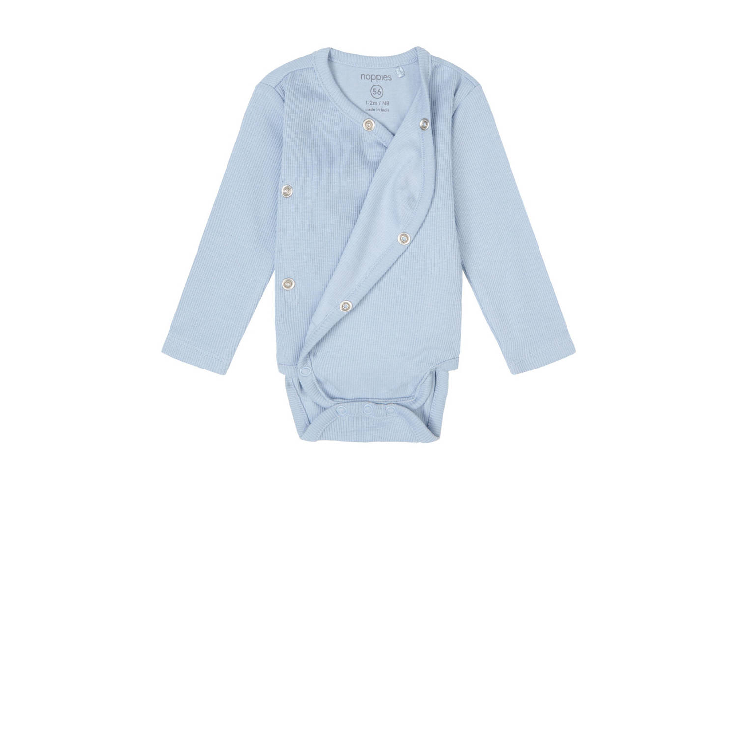 Noppies baby romper Narellan lichtblauw