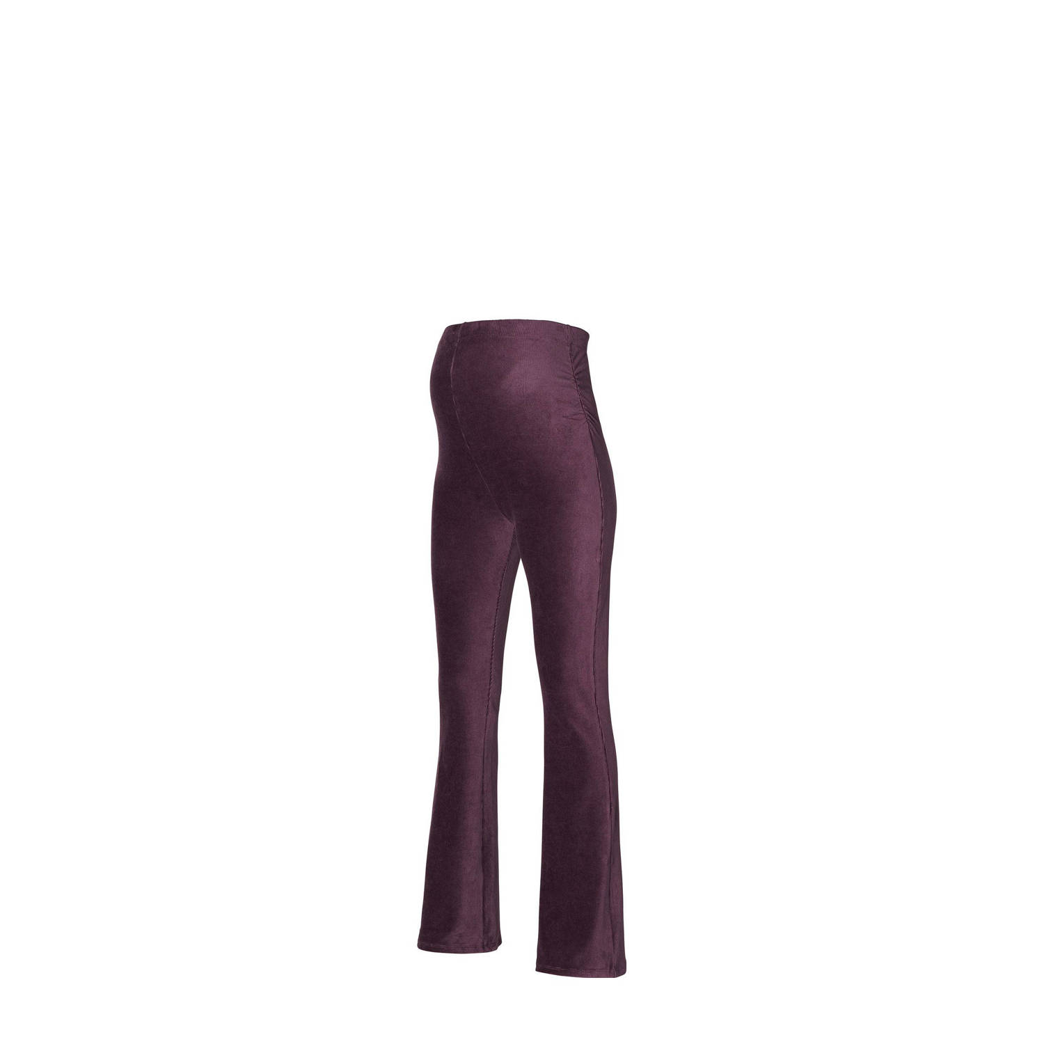 Noppies high waist zwangerschaps flared broek donkerpaars