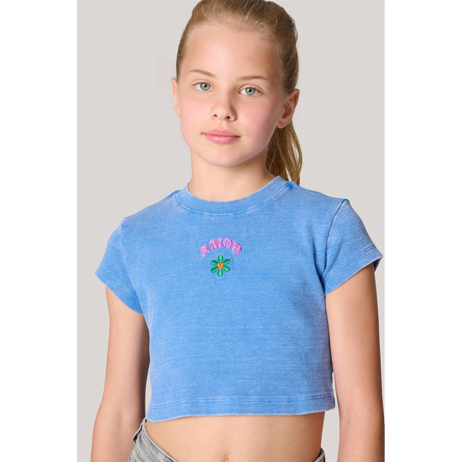 Shoeby T-shirt met printopdruk blauw