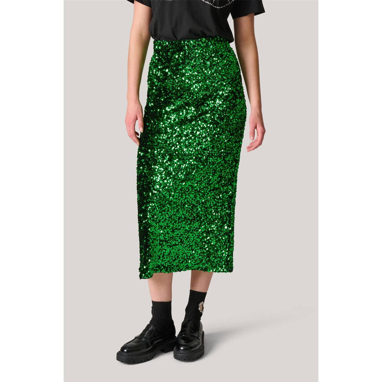 Shoeby midi rok groen
