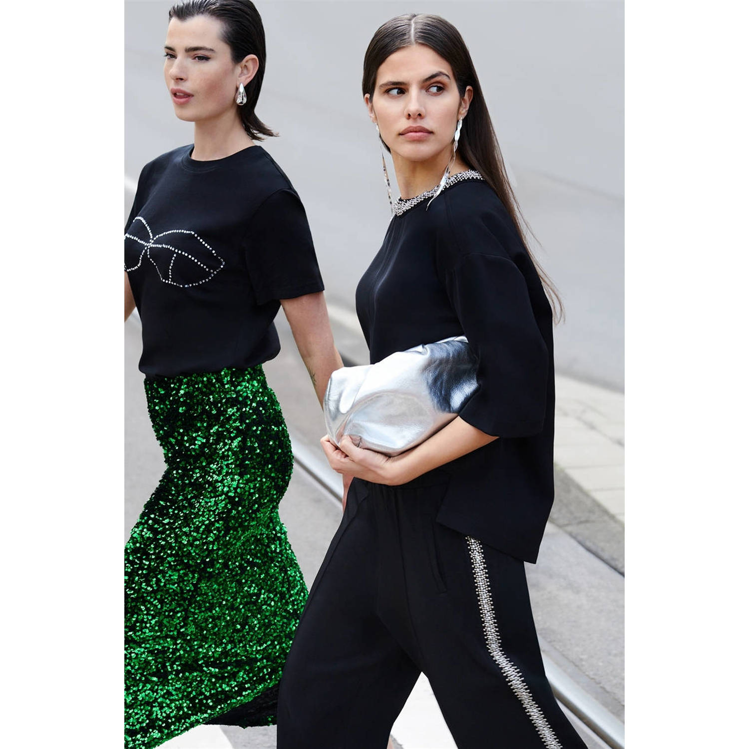 Shoeby midi rok groen