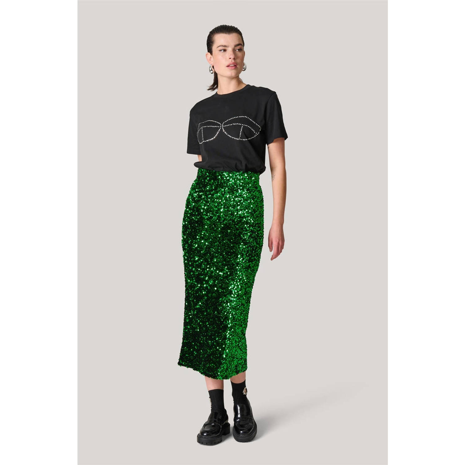 Shoeby midi rok groen