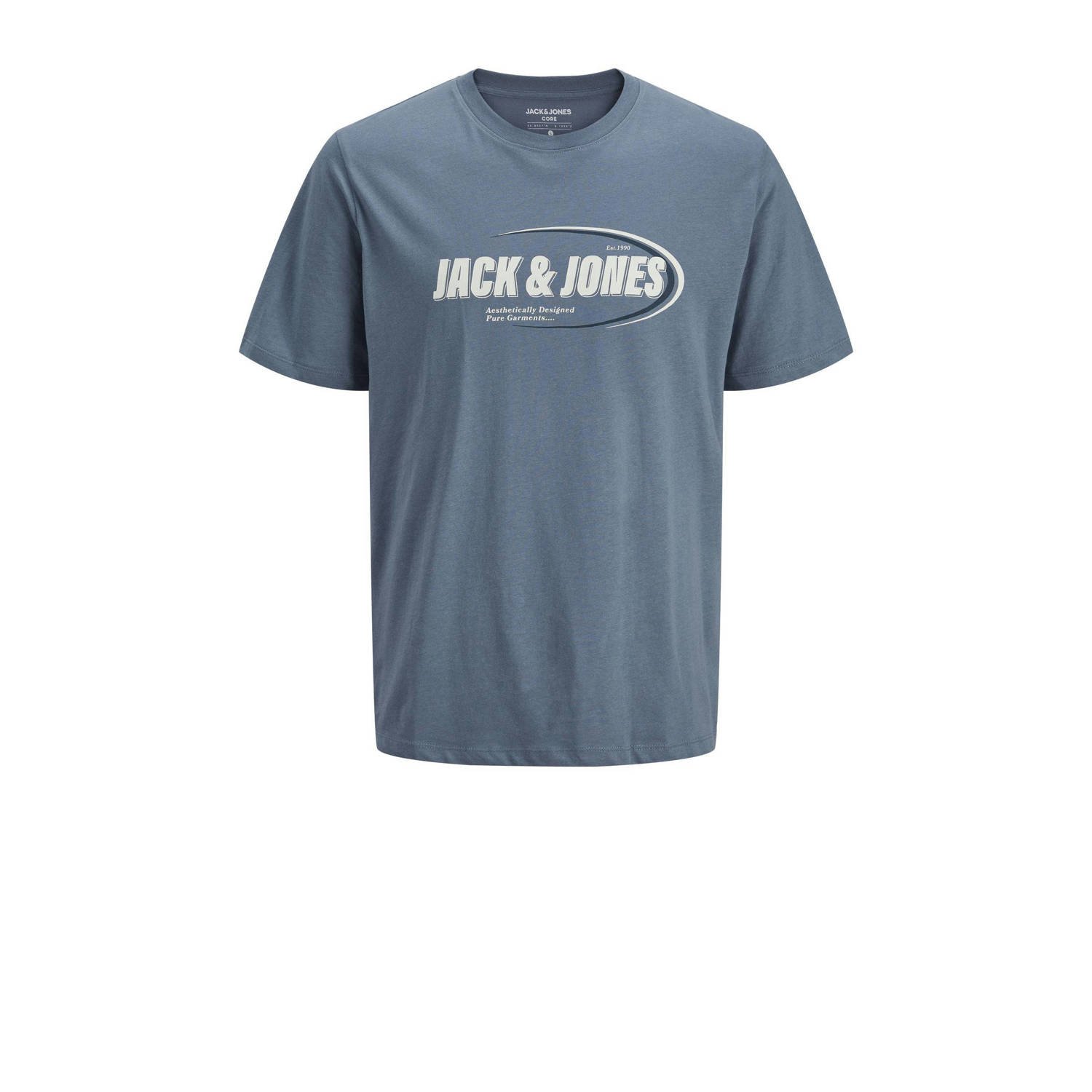 JACK & JONES PLUS SIZE T-shirt JCORAY Plus Size met logo blauw