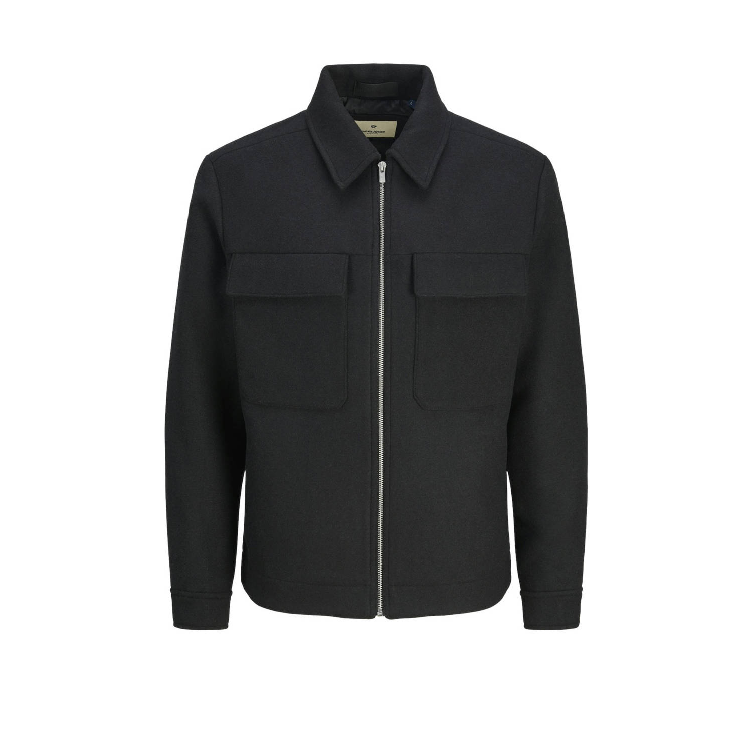 JACK & JONES PLUS SIZE tussenjas Plus Size met wol zwart