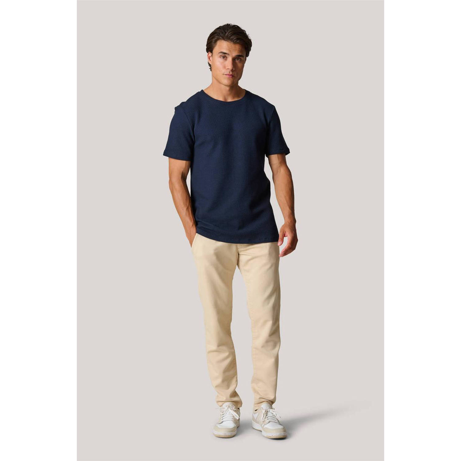 Shoeby regular fit chino zand