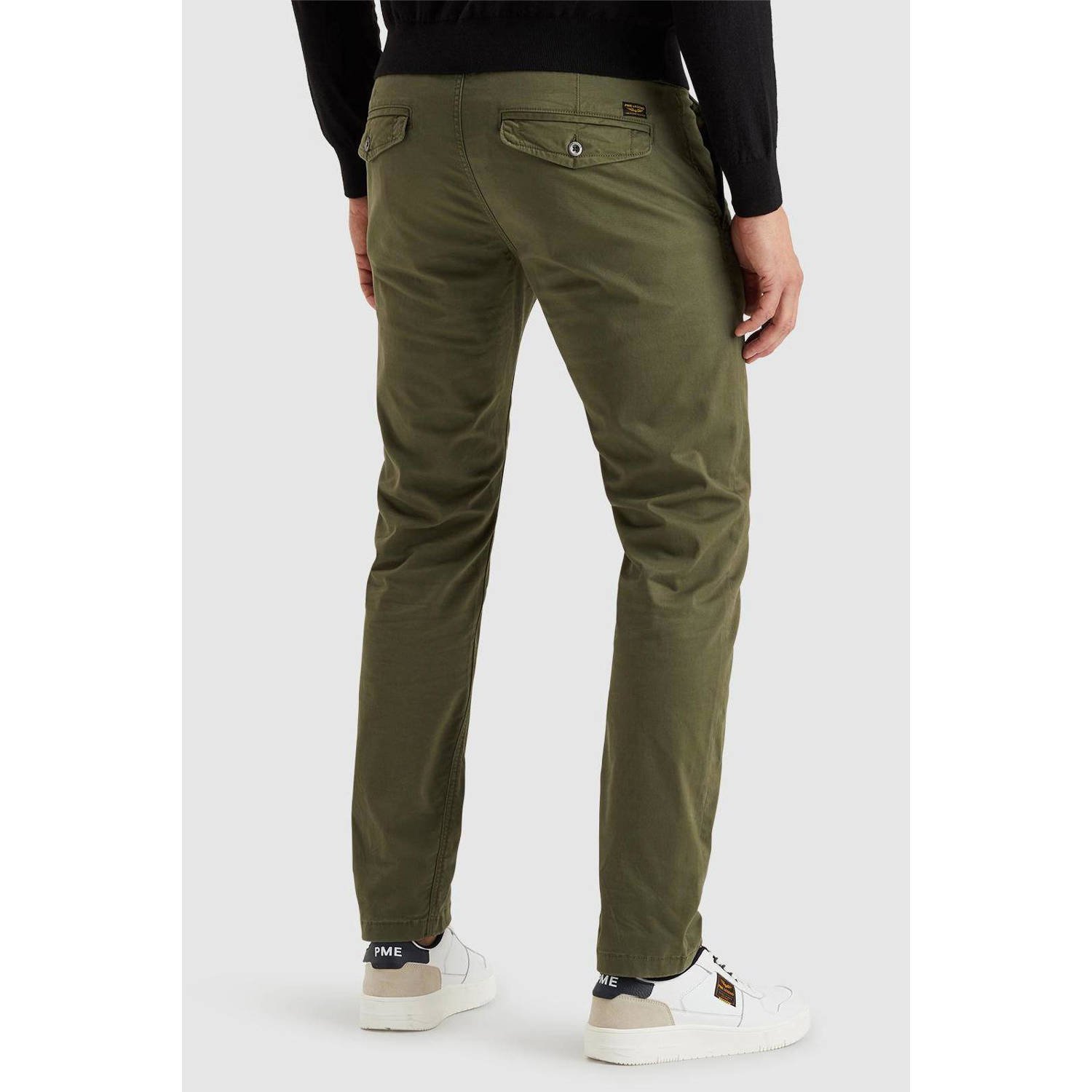 PME Legend relaxed fit chino American Classic donkergroen