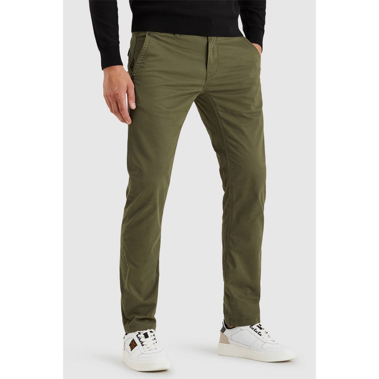 PME Legend relaxed fit chino American Classic donkergroen
