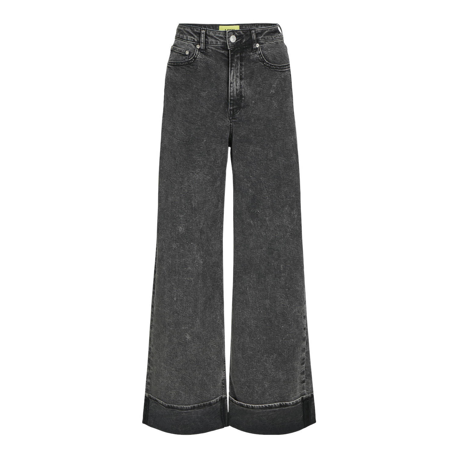 JJXX high waist wide leg jeans grey denim