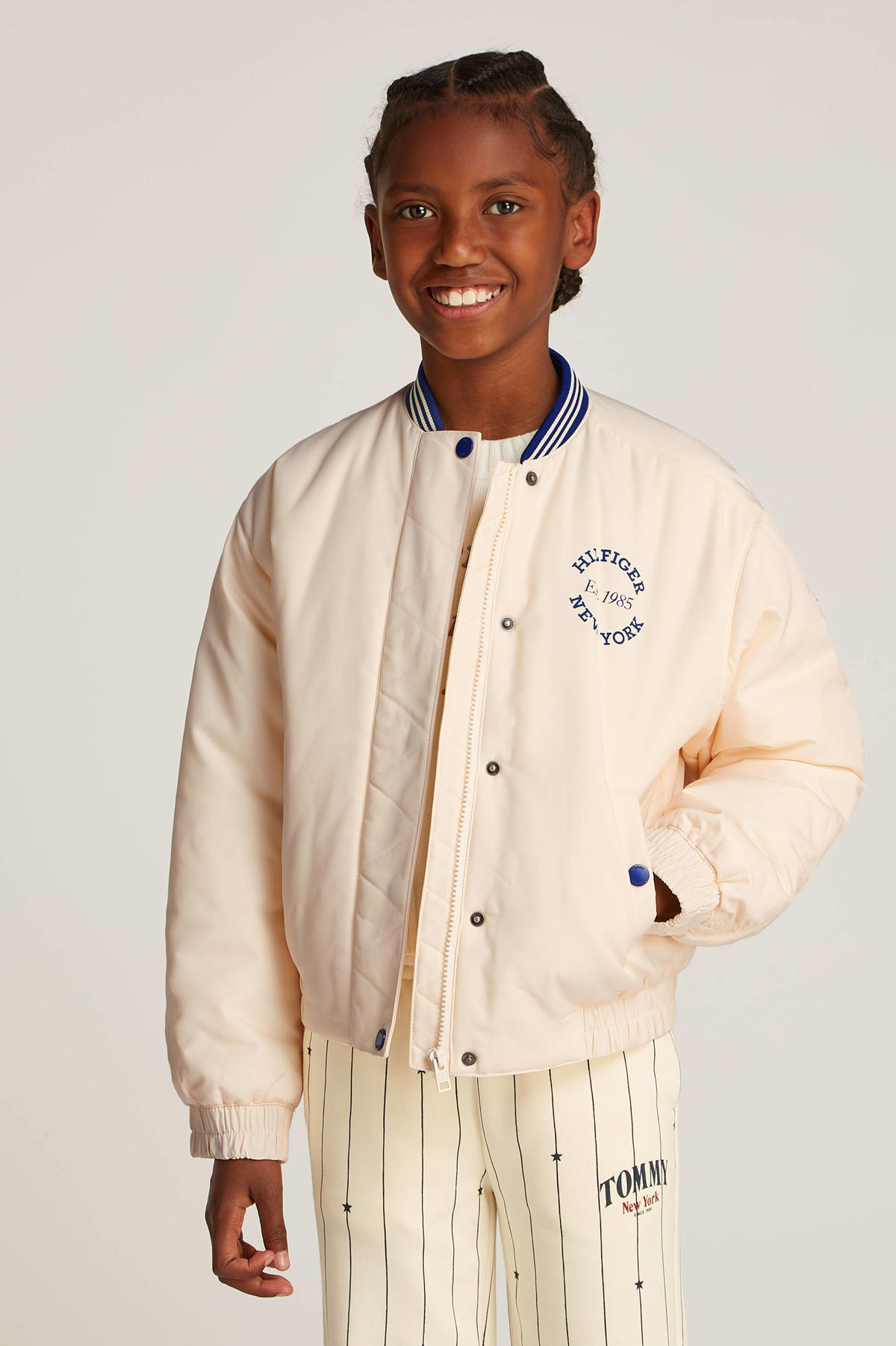 Tommy Hilfiger Beige Cotton Bomber