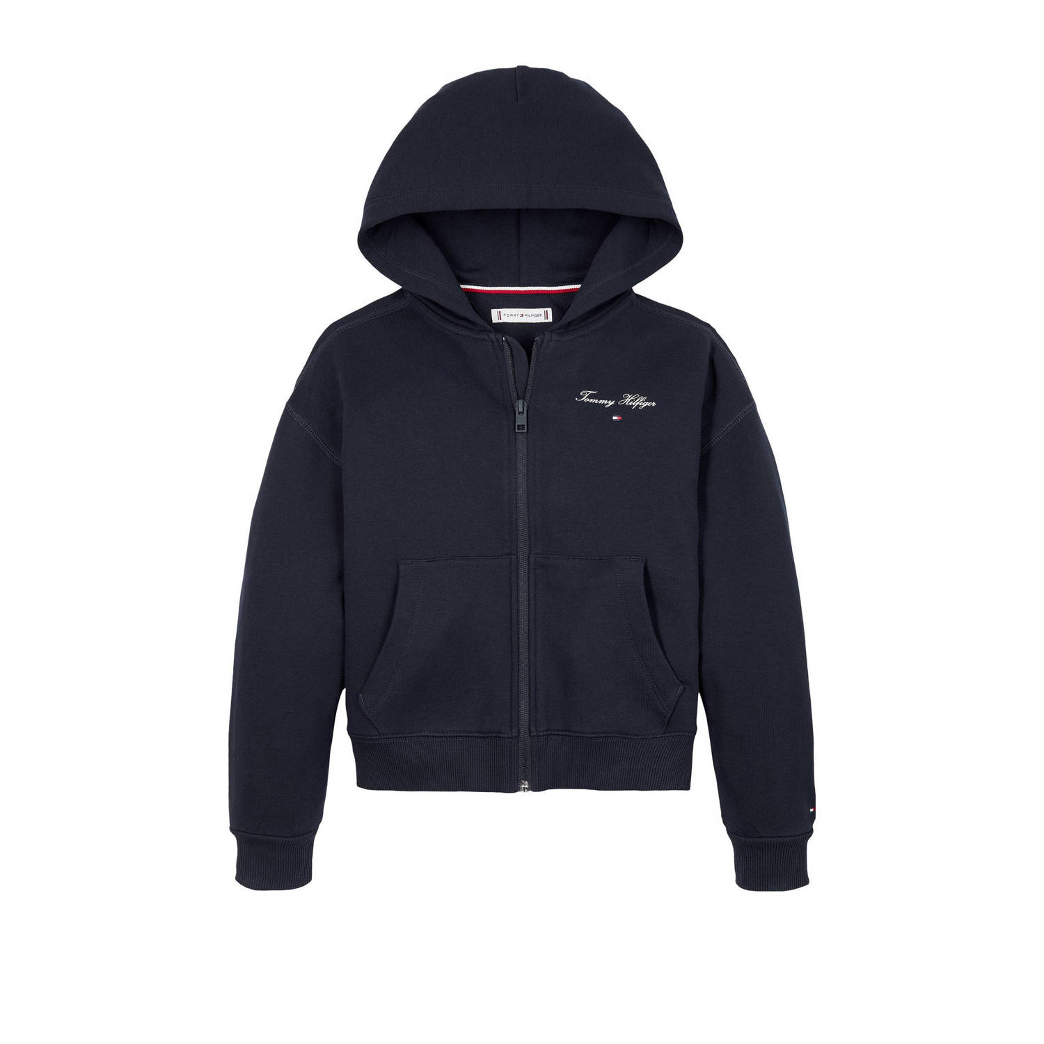 Tommy Hilfiger Sweatvest VARSITY ZIP THROUGH met logo aan de voorkant en achterkant