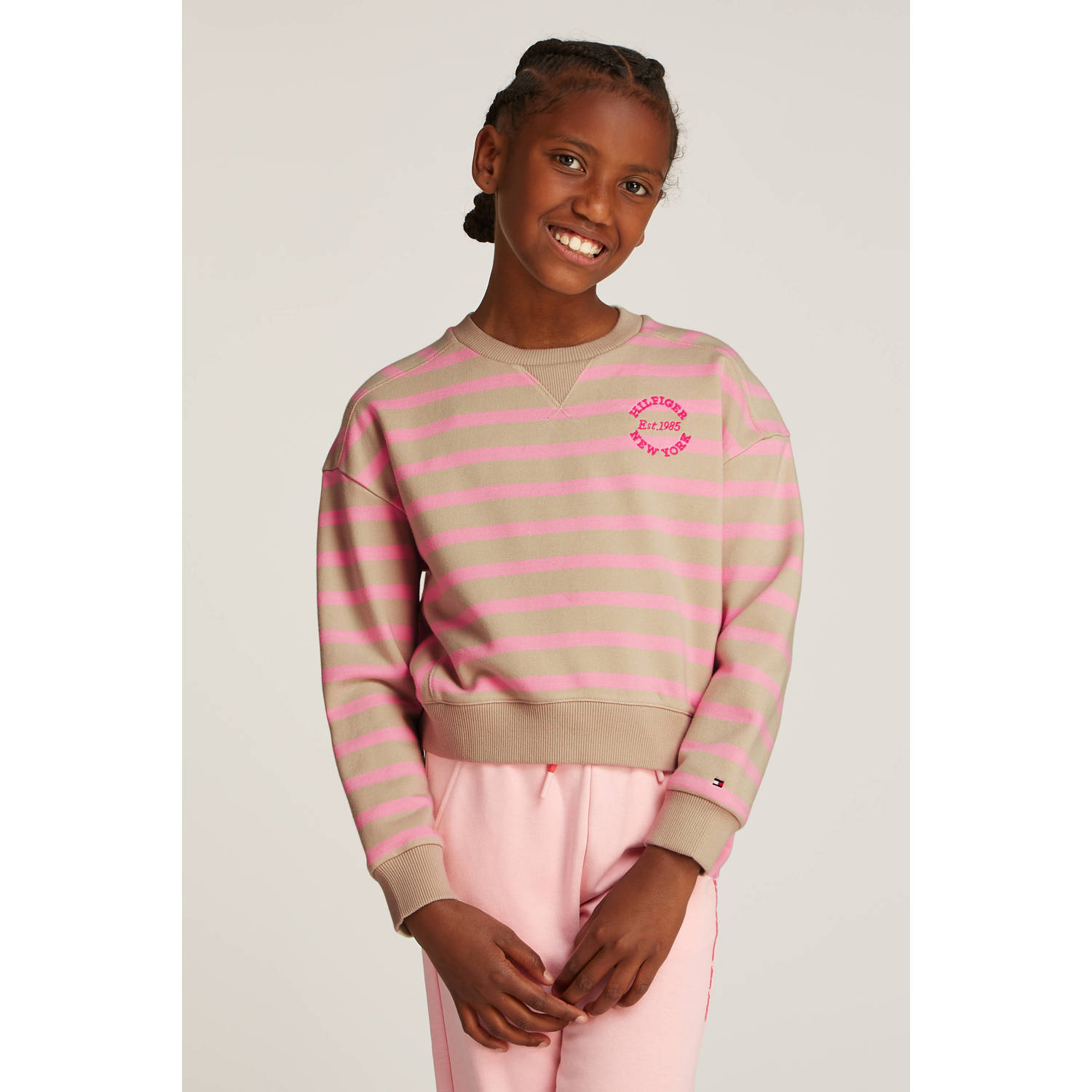 Tommy Hilfiger sweater lichtroze