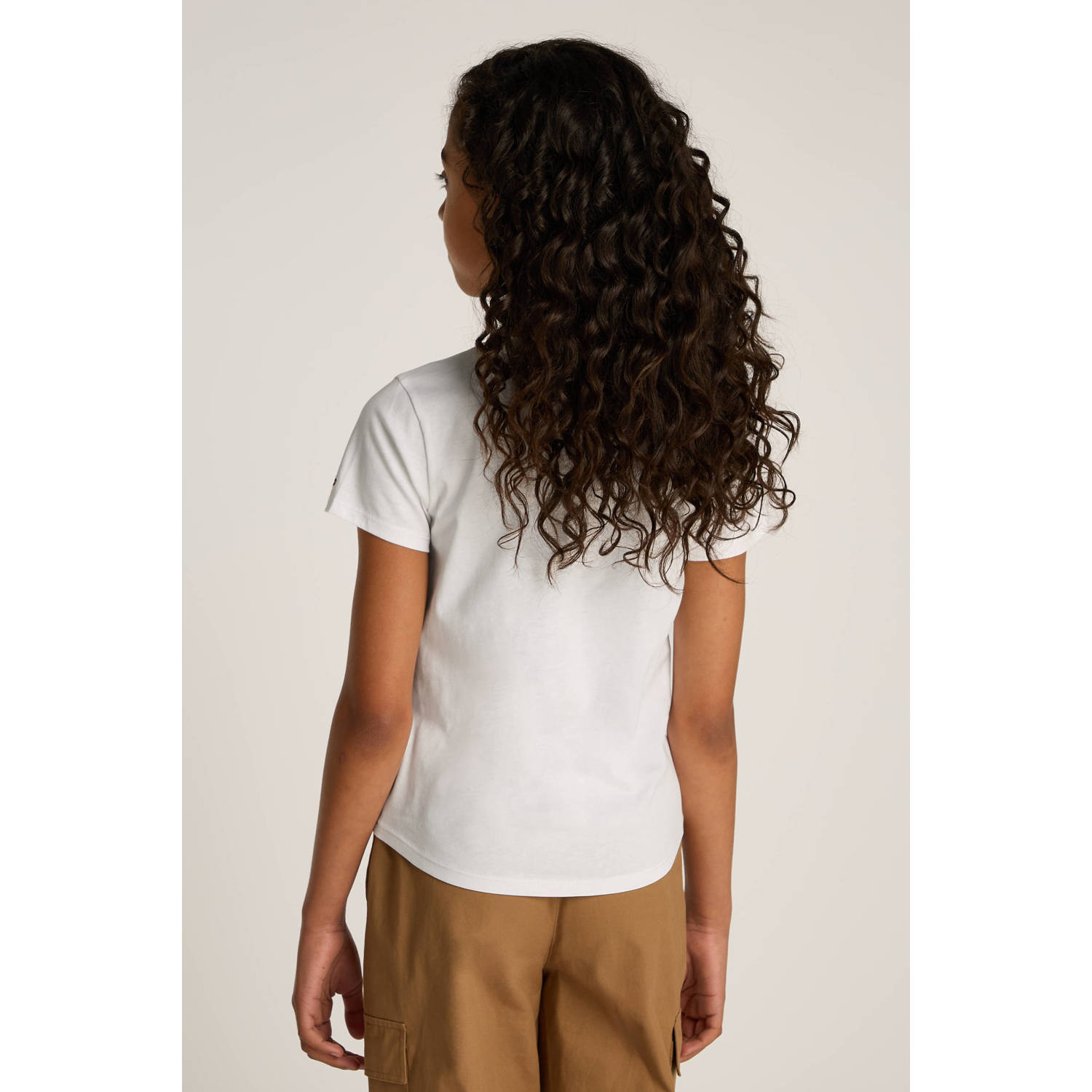 Tommy Hilfiger T-shirt wit met lurex