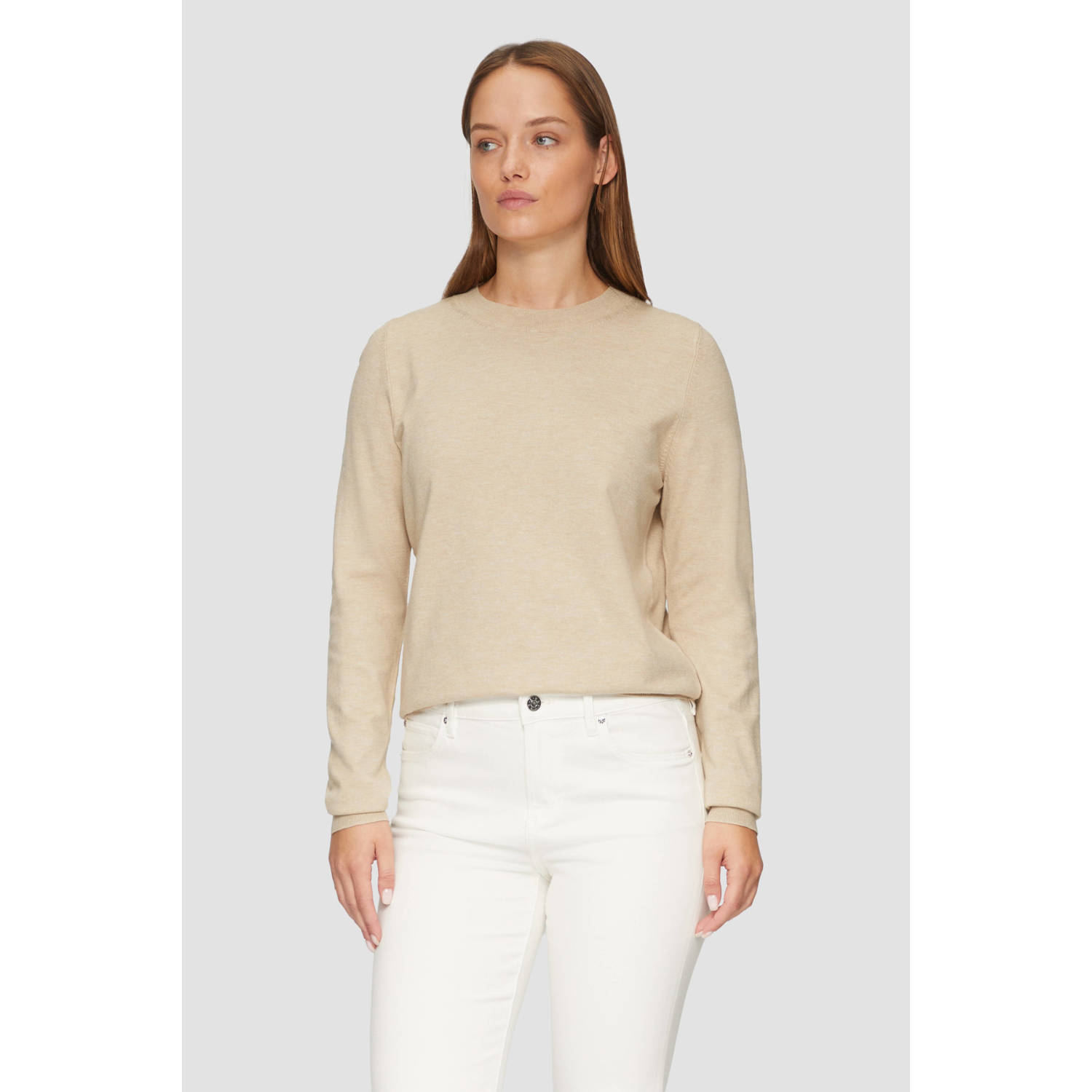 s.Oliver fijngebrede trui beige